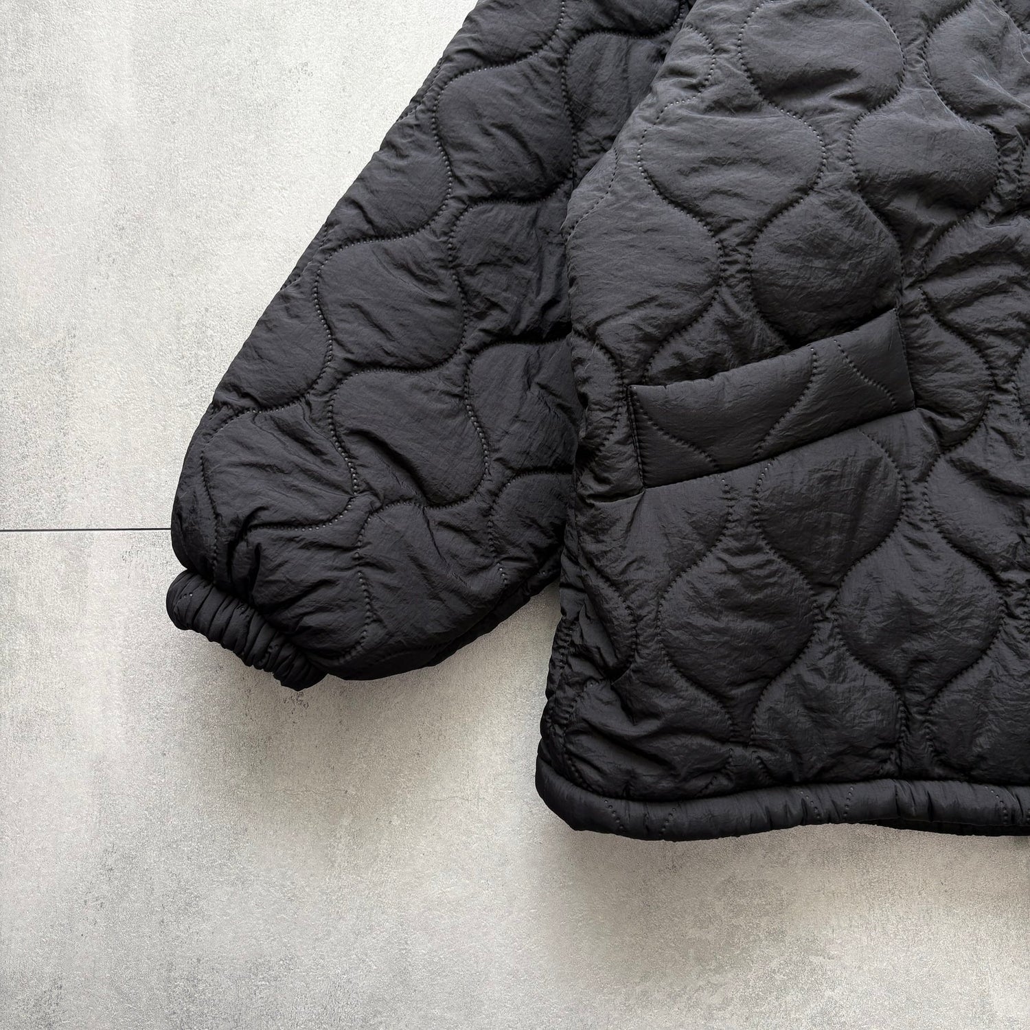 WATA AME quilting jacket / black