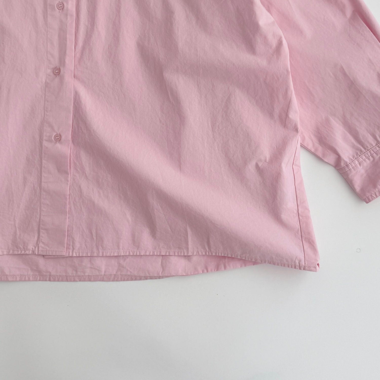 【SAMPLE】over size logo color shirt / pink