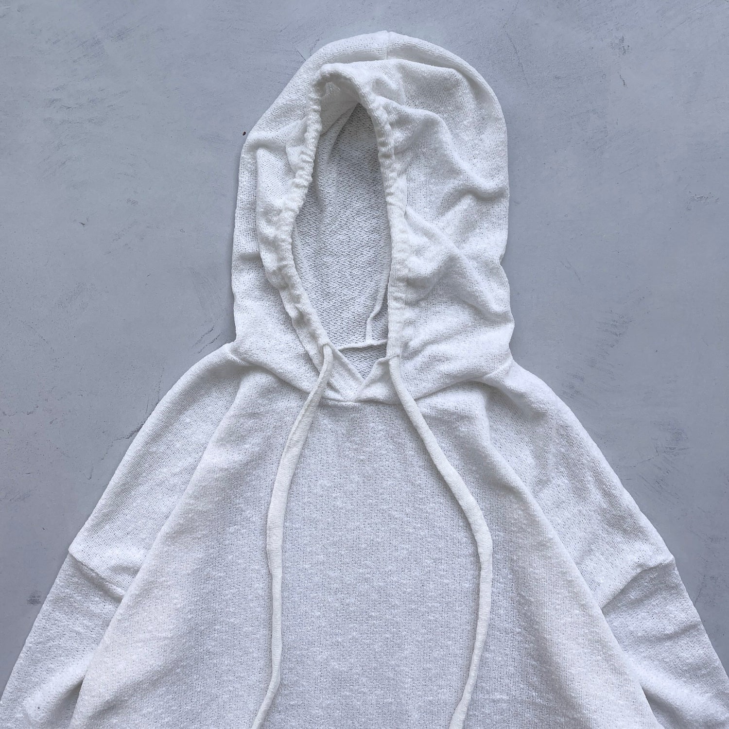 【SAMPLE】sheer hoodie long tee / ivory