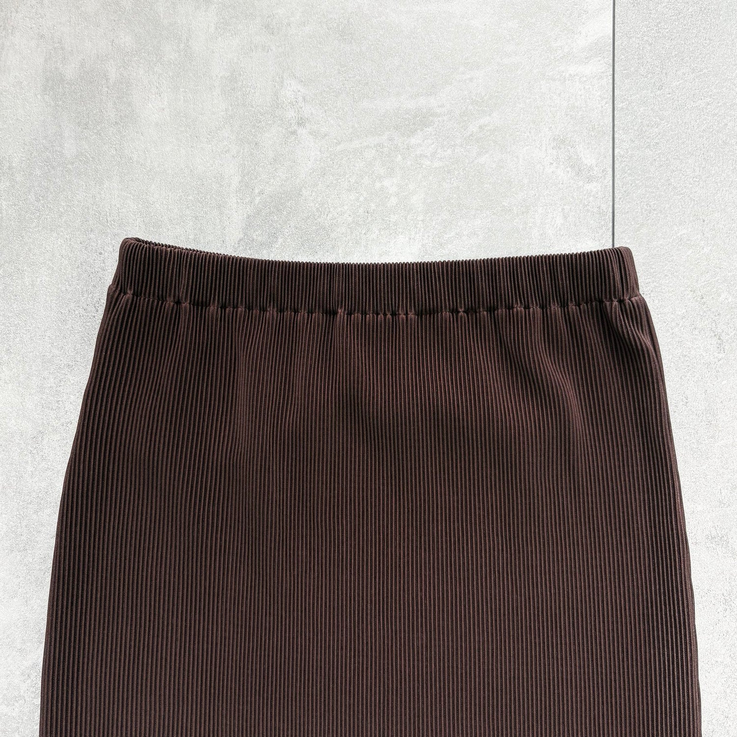【公式サイト限定カラー】daily daily super stretch pleats skirt / brown [FREE or LONG]