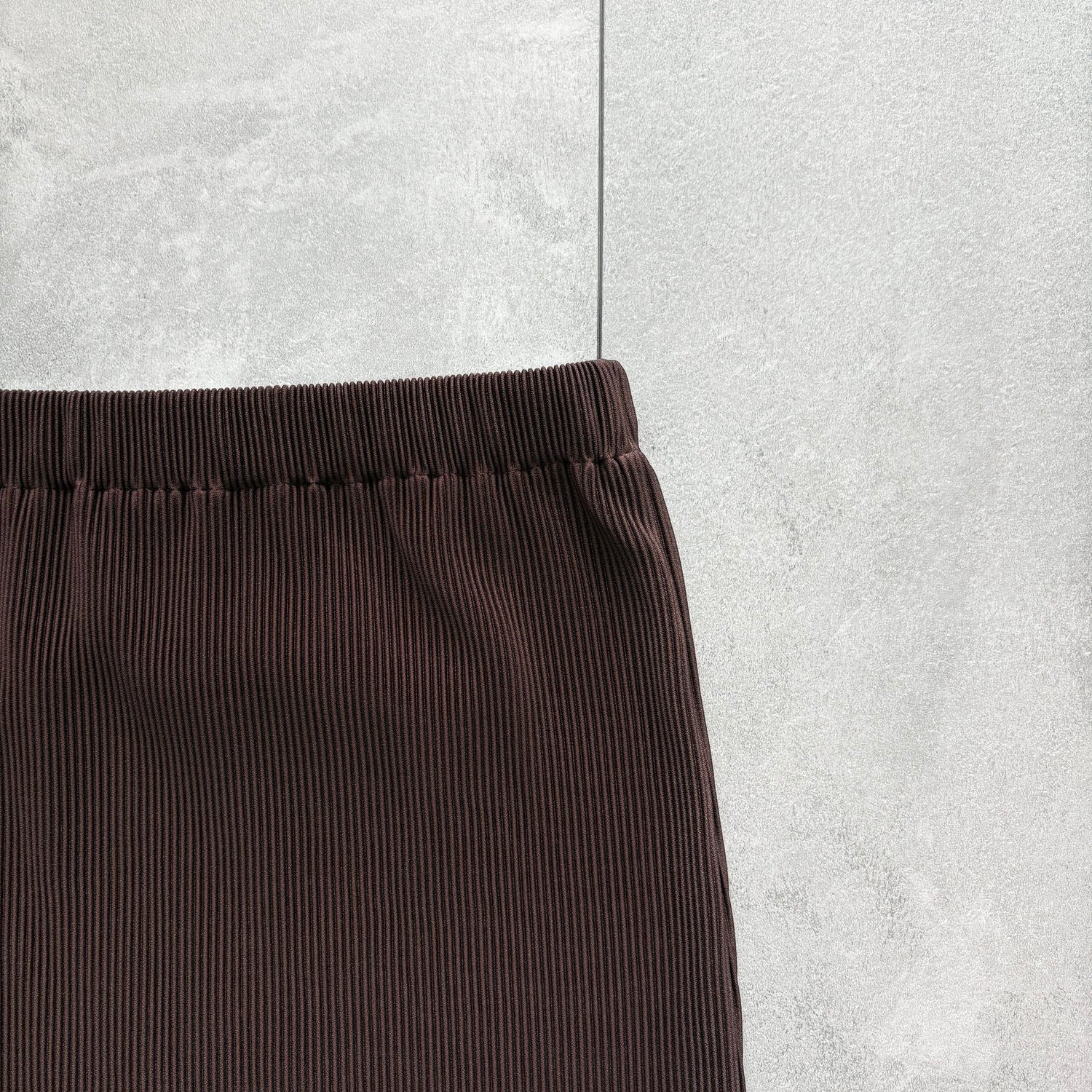 【公式サイト限定カラー】daily daily super stretch pleats skirt / brown [FREE or LONG]
