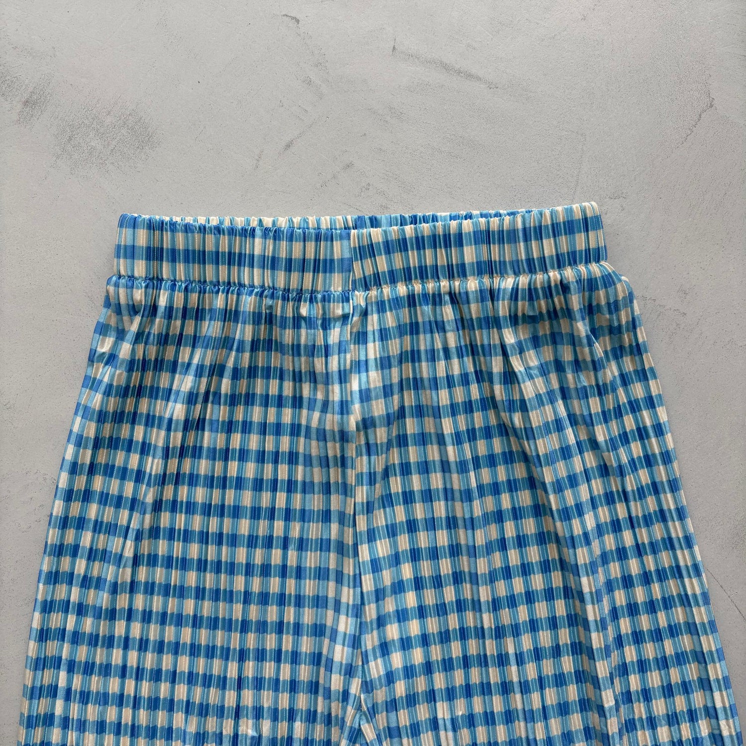 24h CHECK PANTS / blue