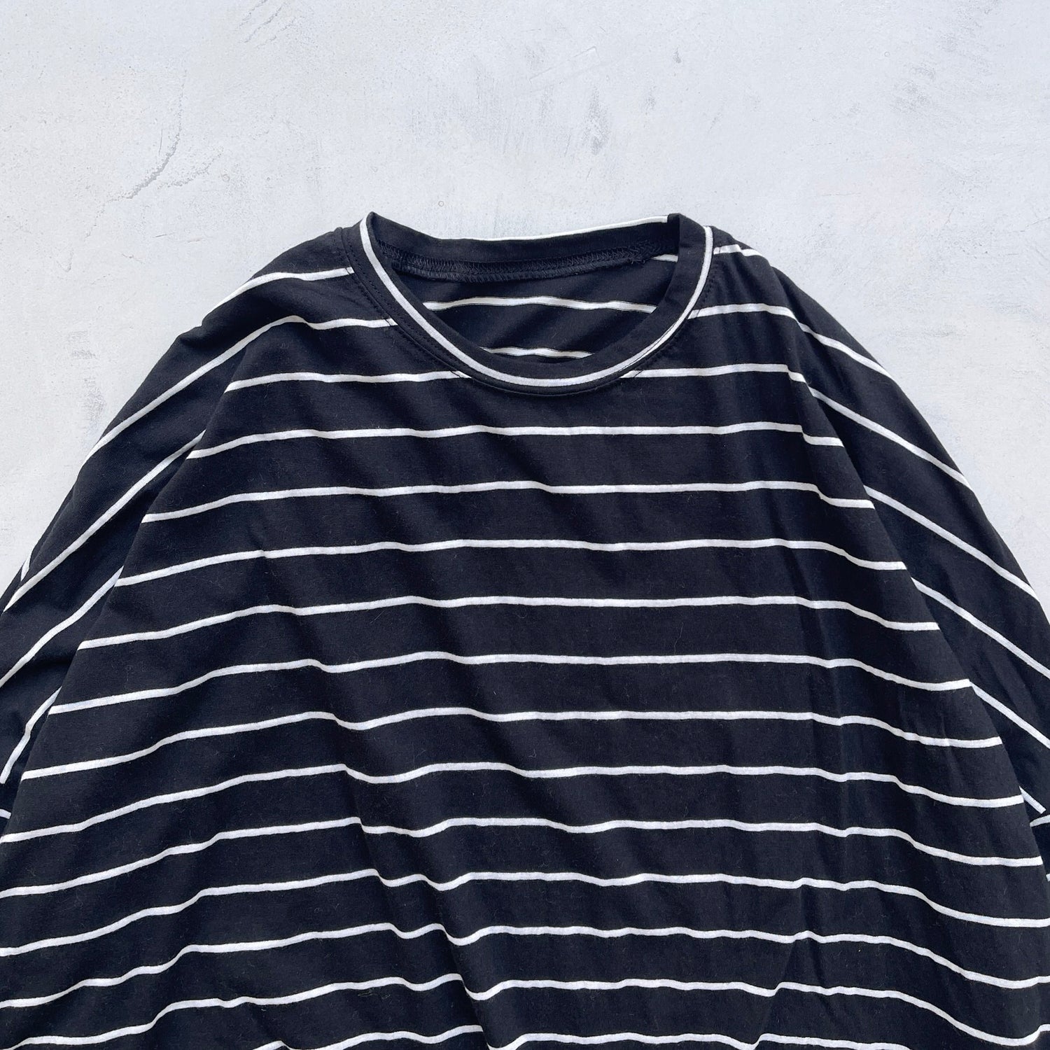 【SAMPLE】nice border long tee / black