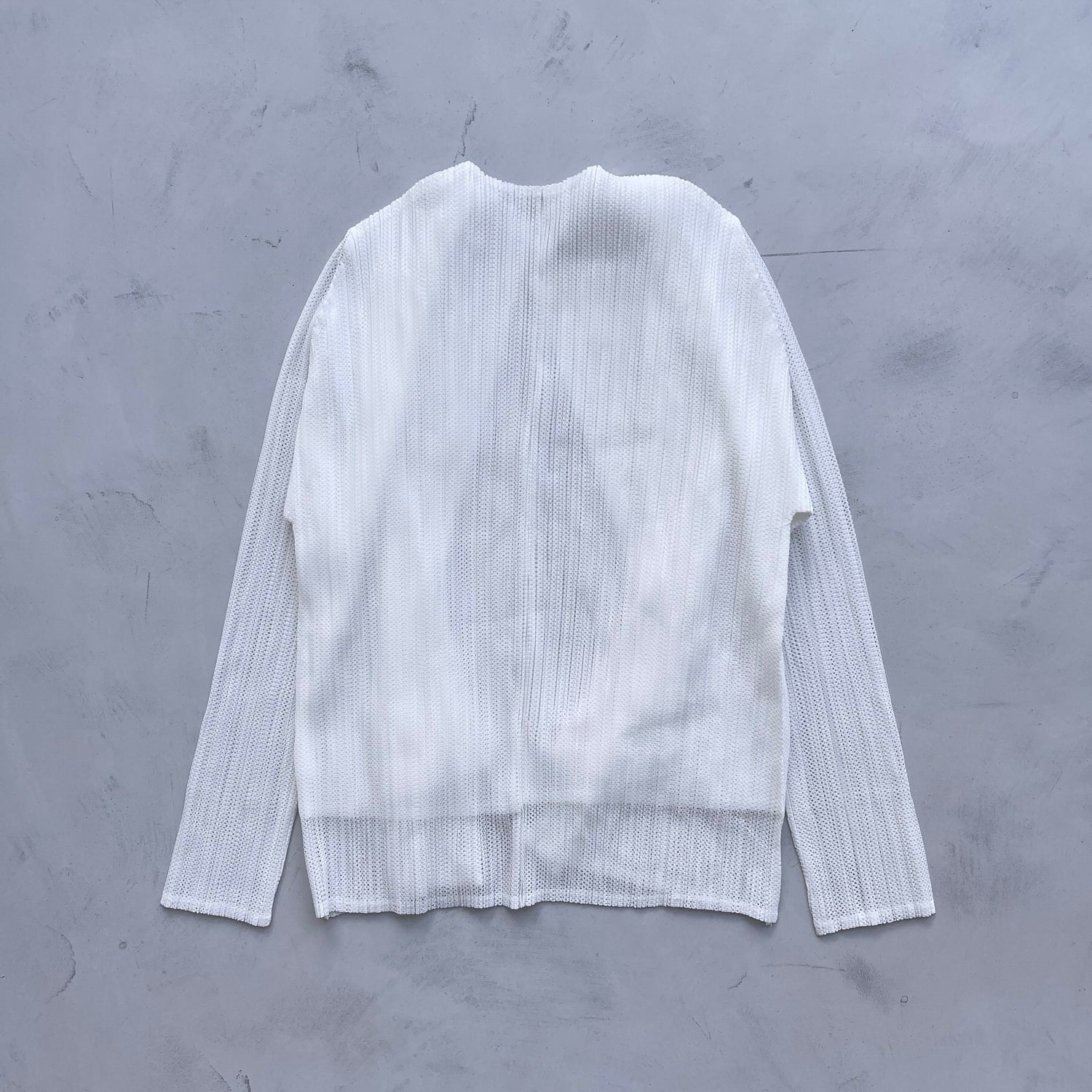 【SAMPLE】pleats sheer cardigan / ivory