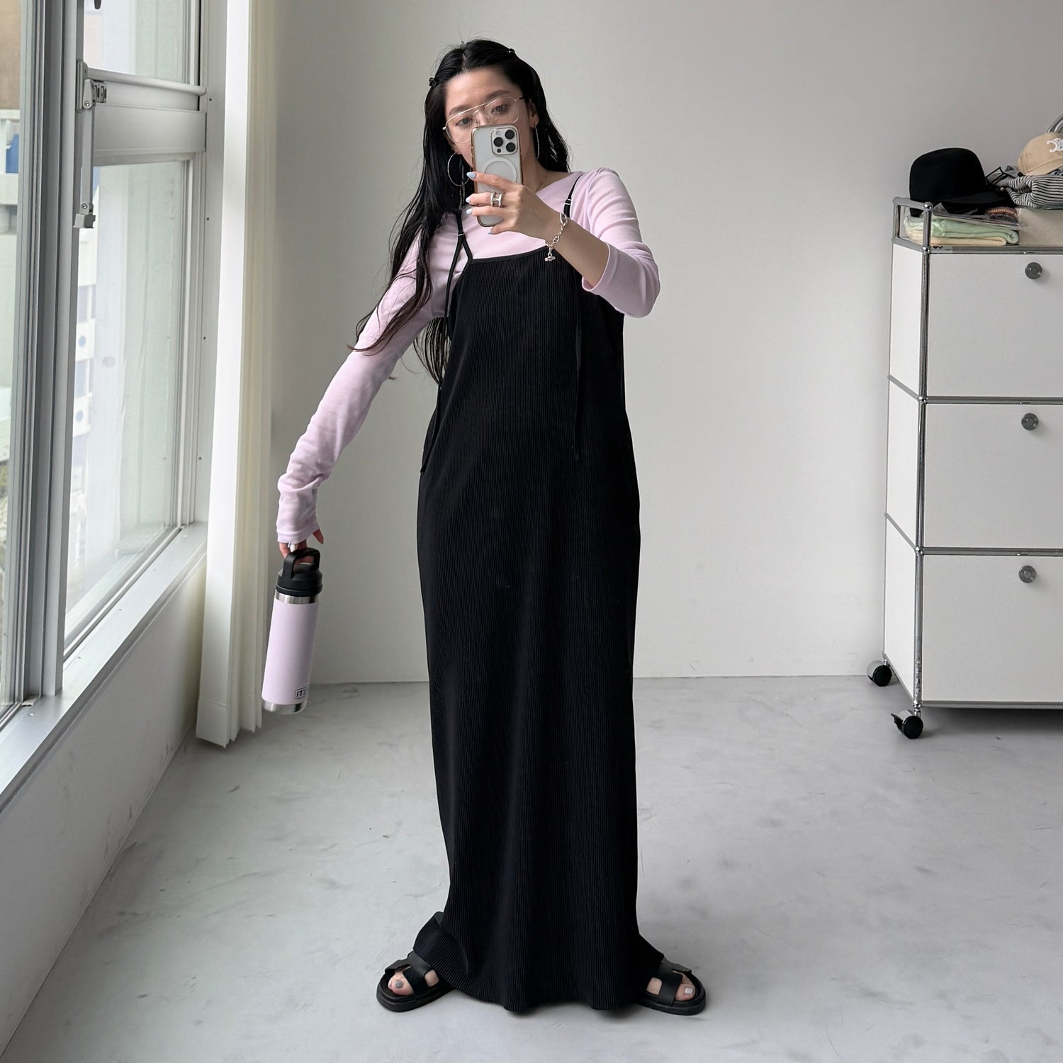 KASANE sheer tee / pink