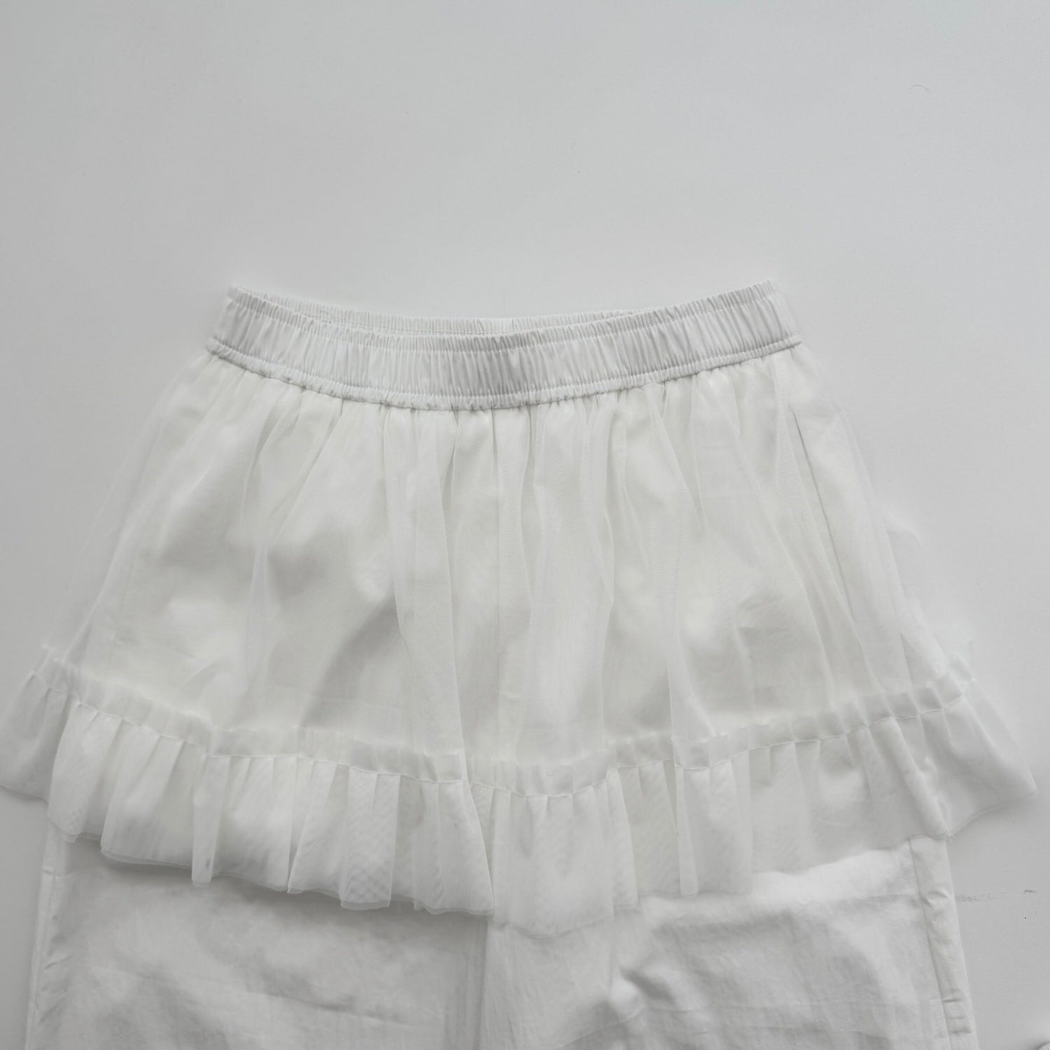 【SAMPLE】tulle layered pants / ivory