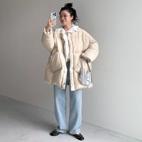 perfect silhouette NAKAWATA down / beige