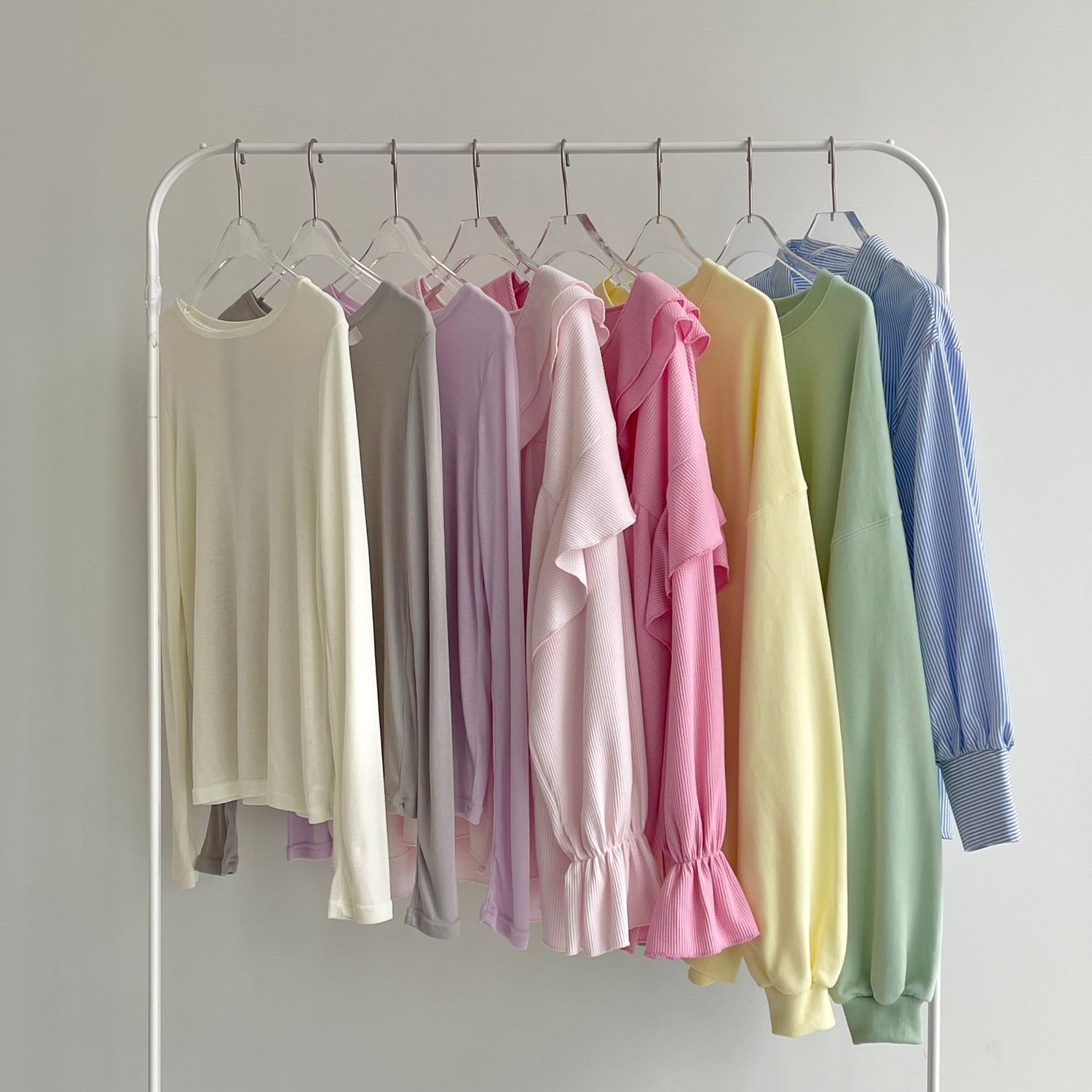 KASANE sheer tee / gray