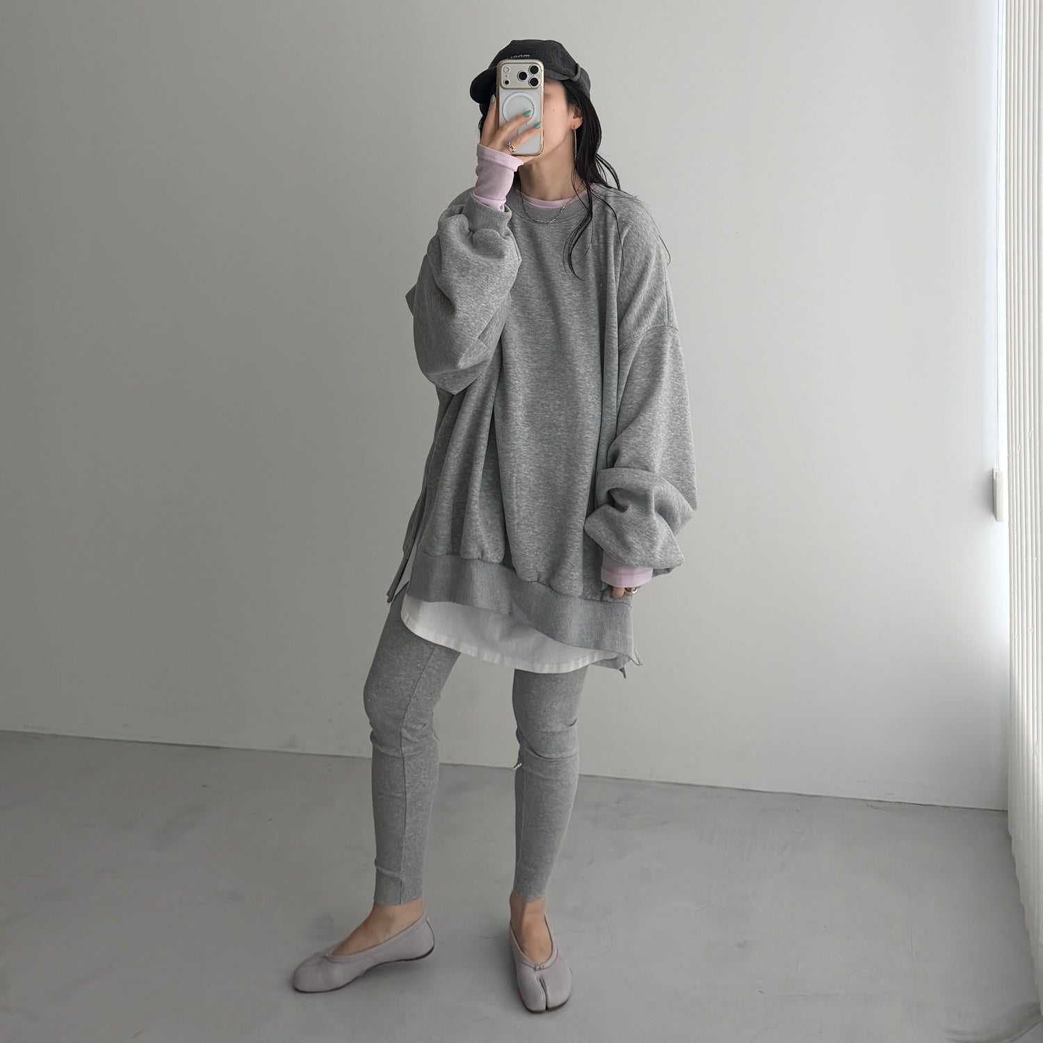 KASANE sheer tee / pink