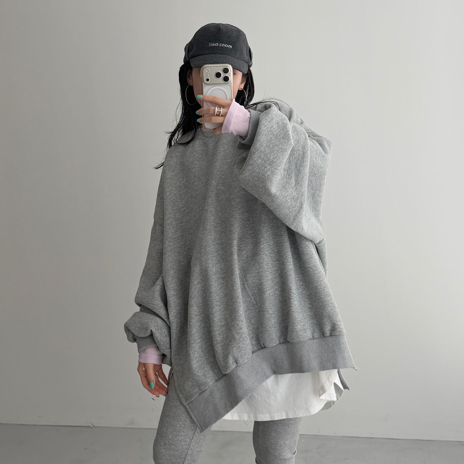 OSUMITSUKI sweat / gray [SHORT or FREE]