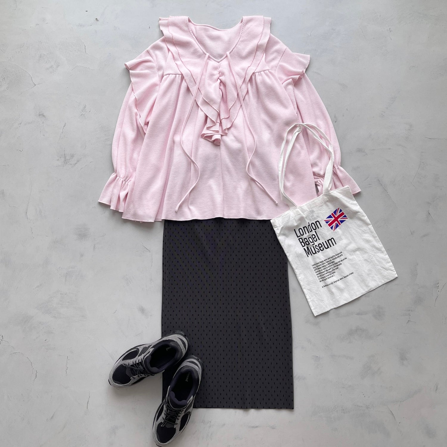 WAFFRILL TOPS / baby pink