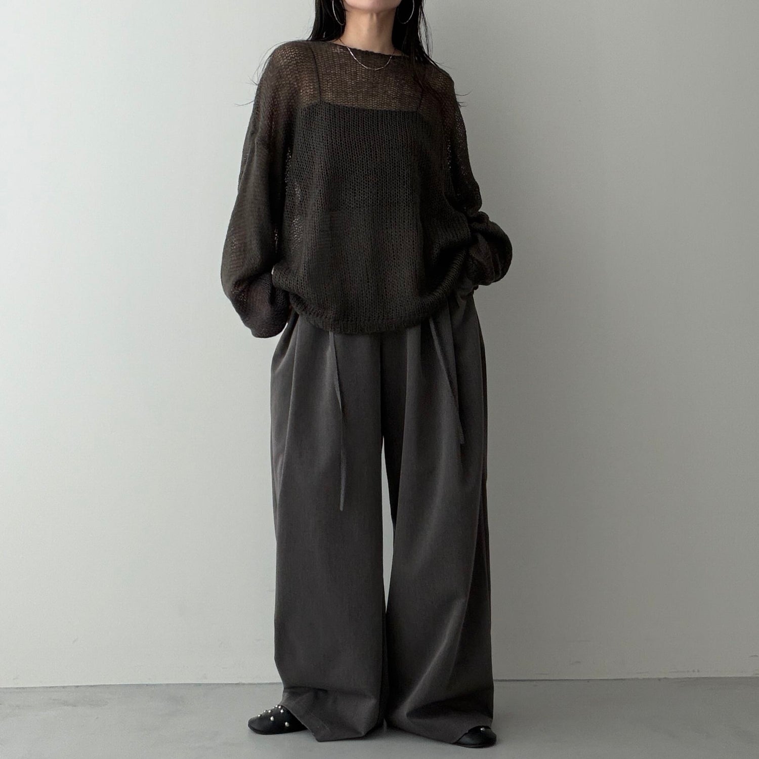 【ベルトロープSET】BUDDY SLACKS PANTS / gray [2size]