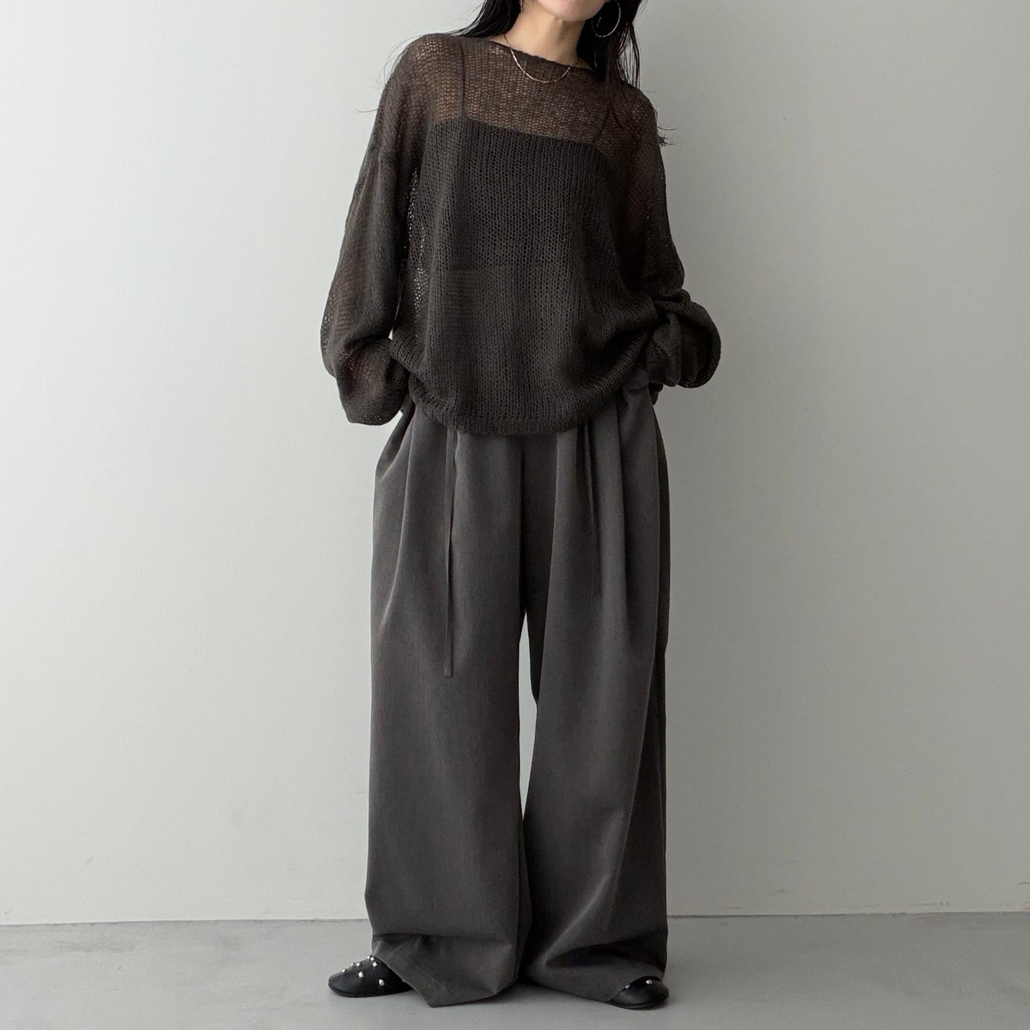 【ベルトロープSET】BUDDY SLACKS PANTS / gray [2size]