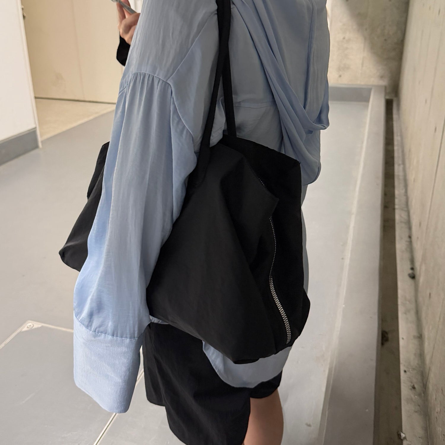 daily boston bag / black