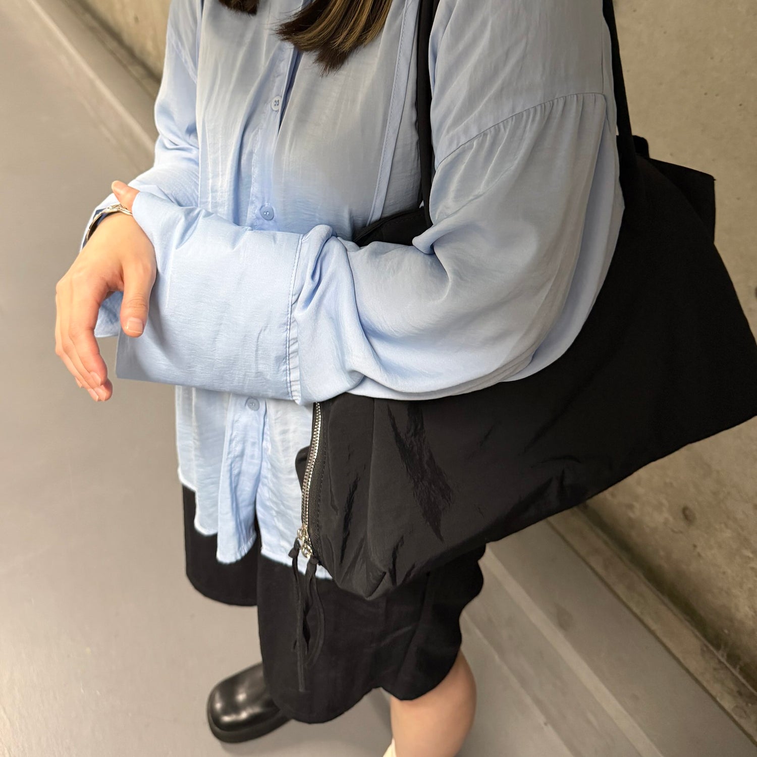 daily boston bag / black