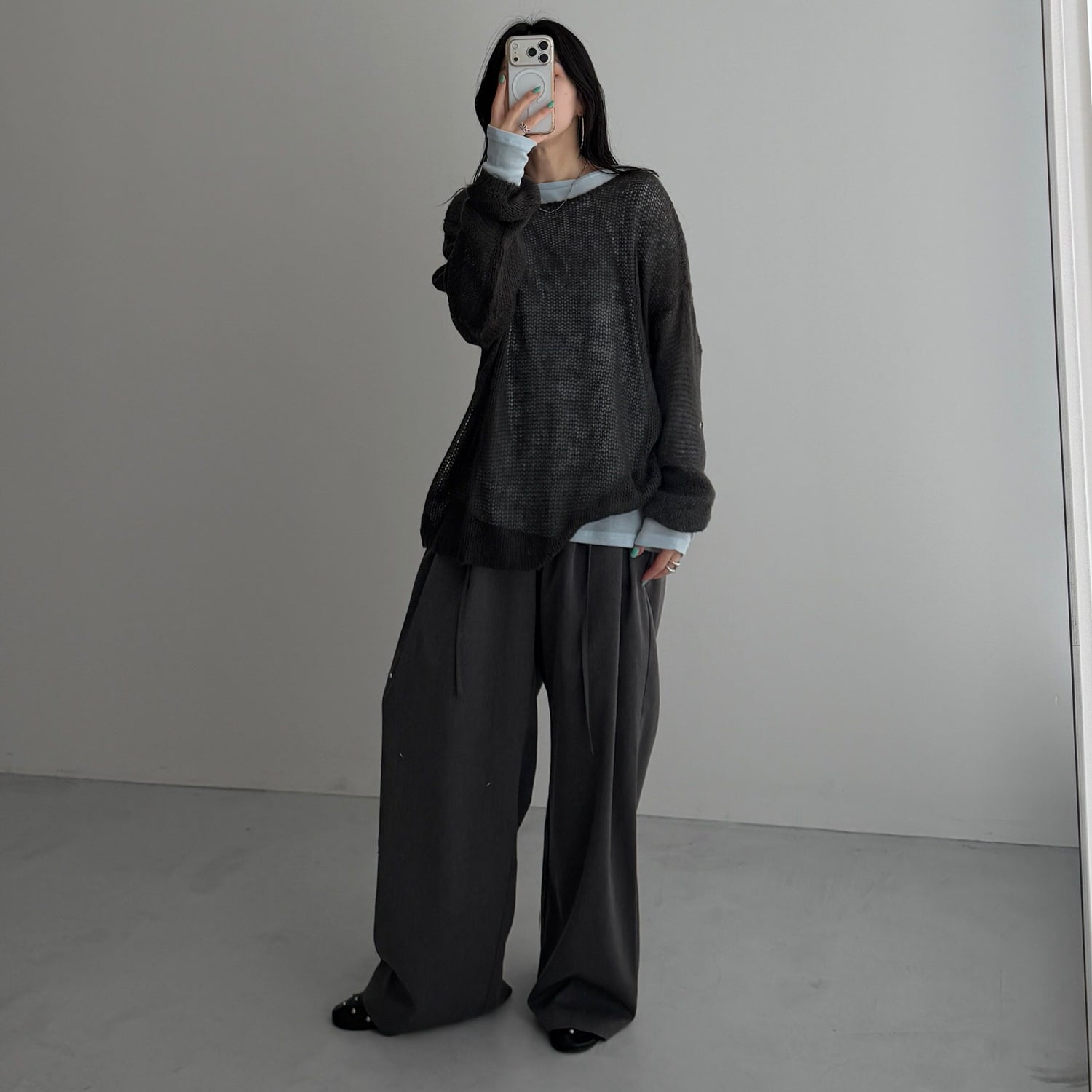 【ベルトロープSET】BUDDY SLACKS PANTS / gray [2size]