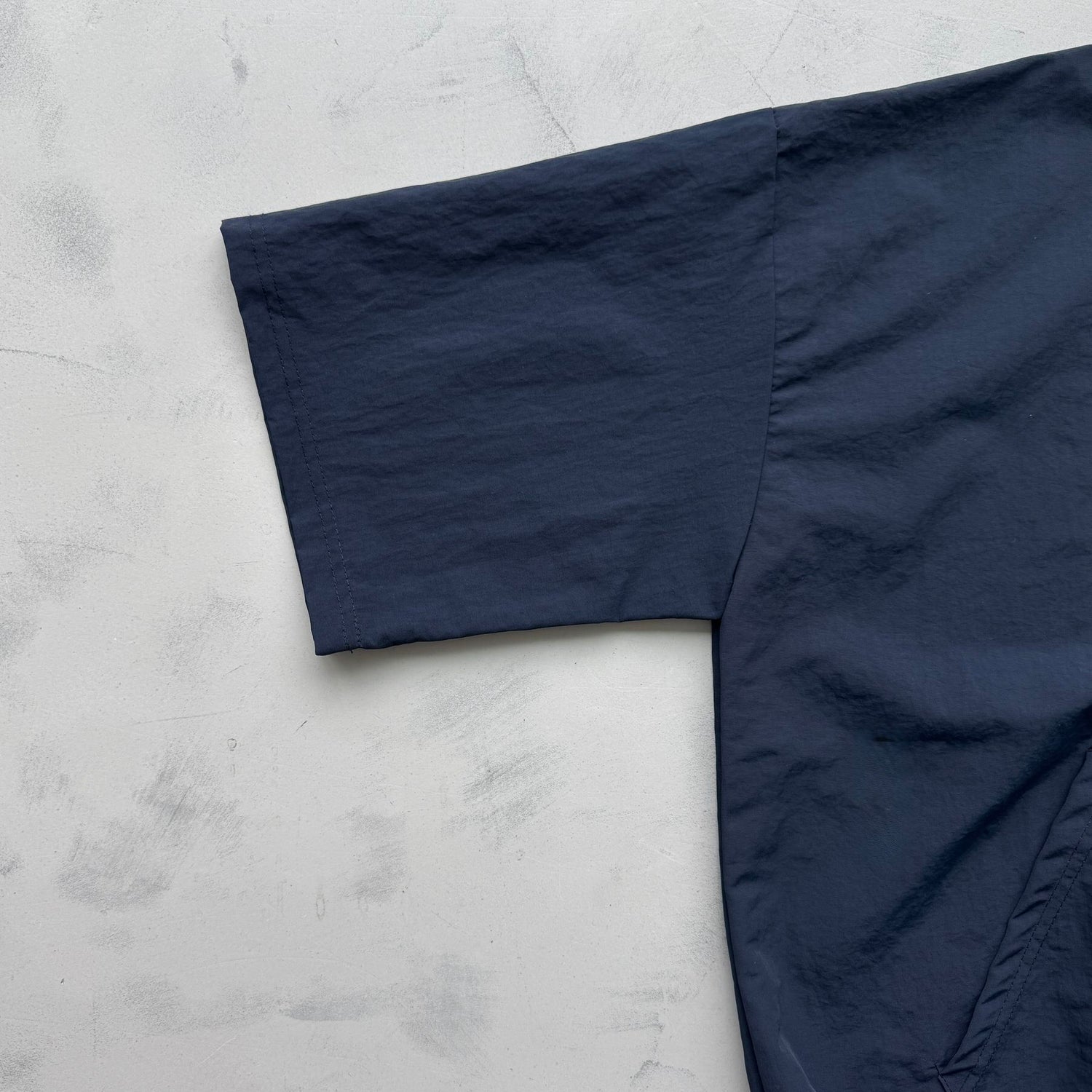 【2点SET】half zip nylon set up / navy