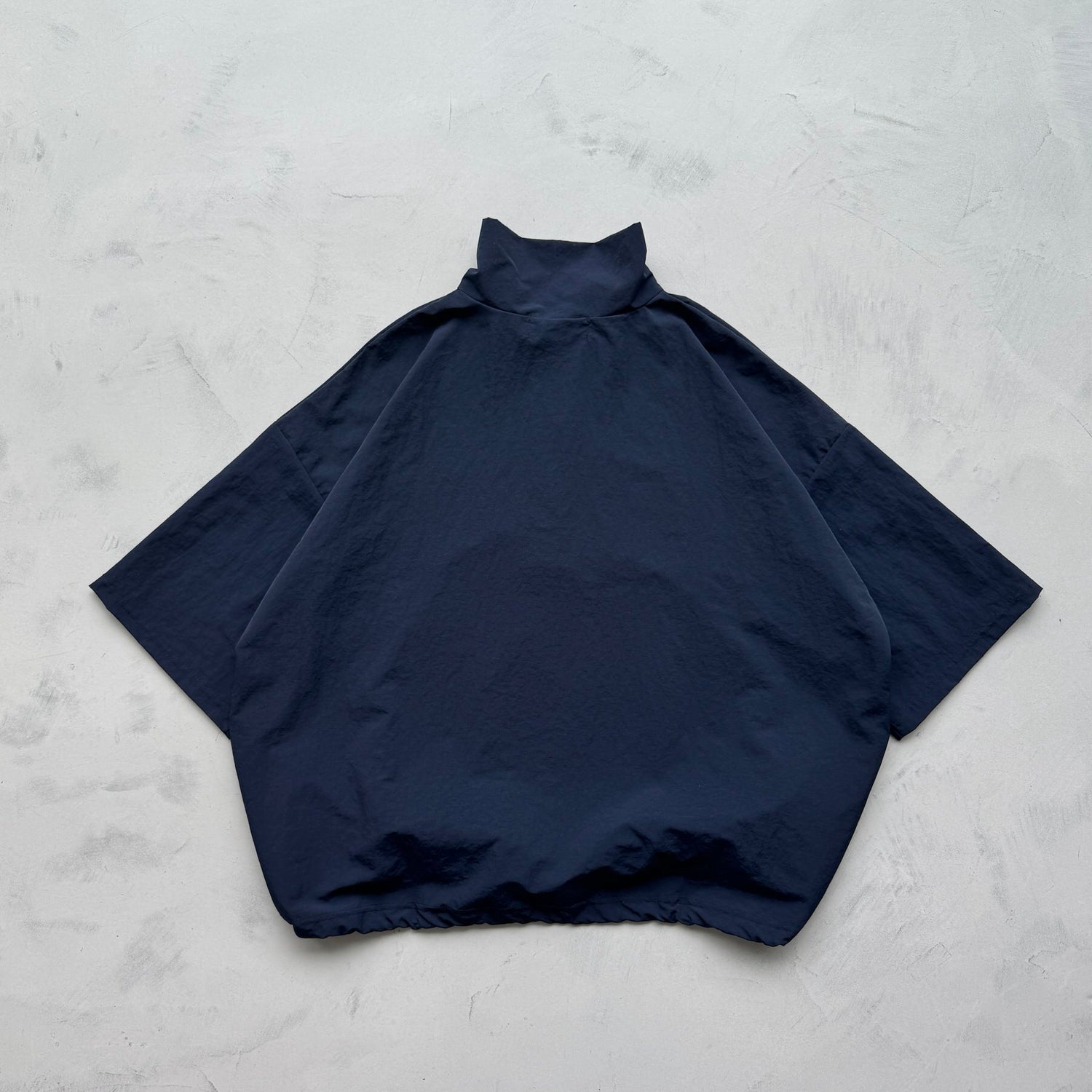 【2点SET】half zip nylon set up / navy
