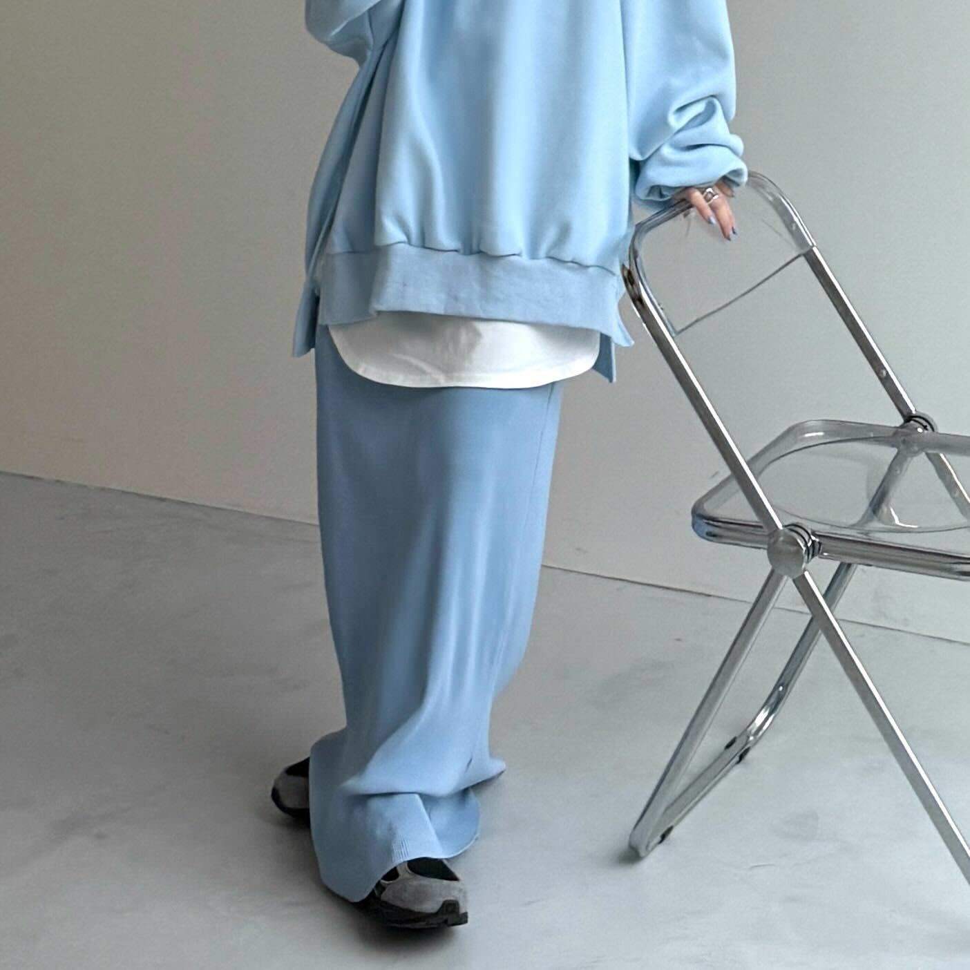 【公式サイト限定カラー】daily daily super stretch pleats skirt / blue