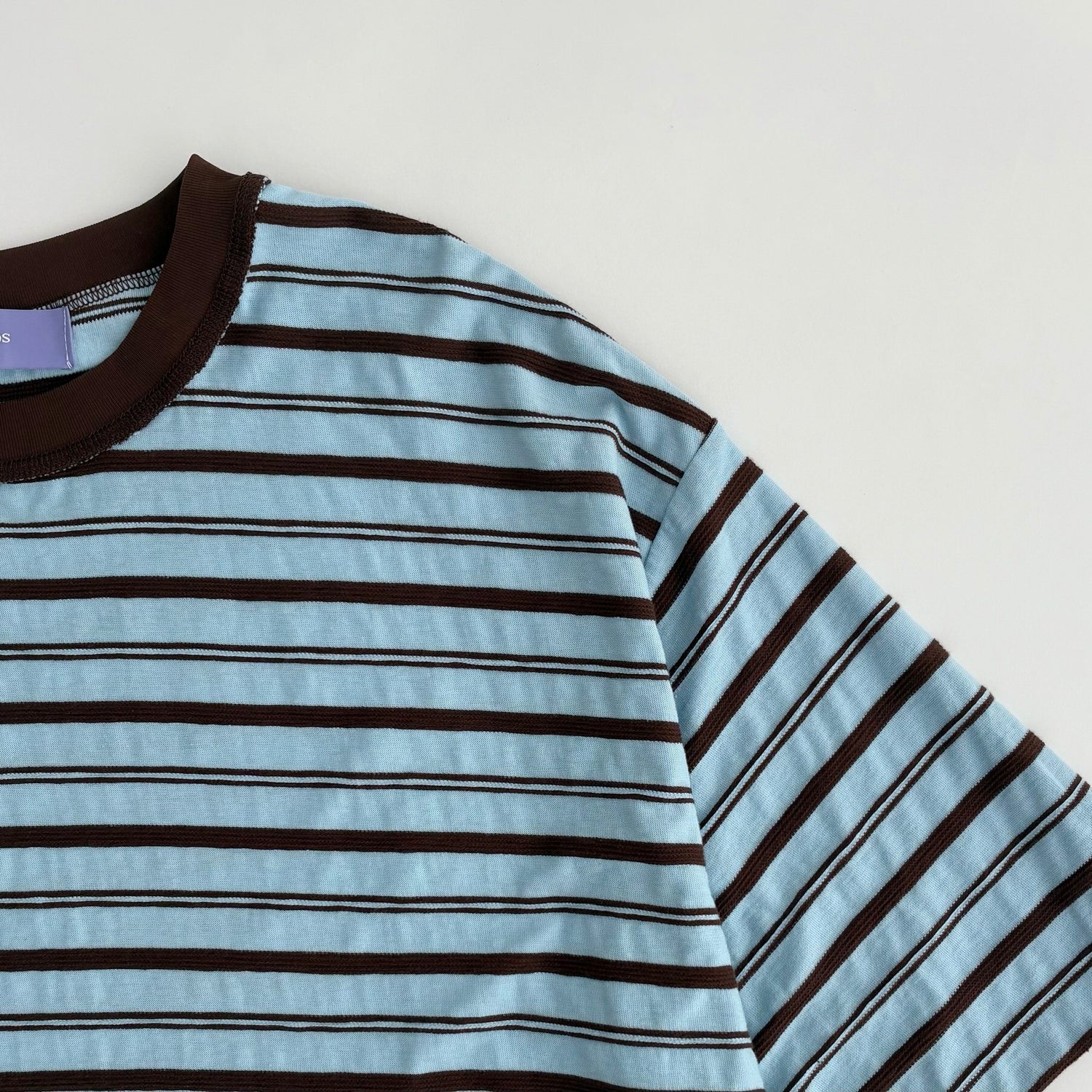 【SAMPLE】loose border tee / blue