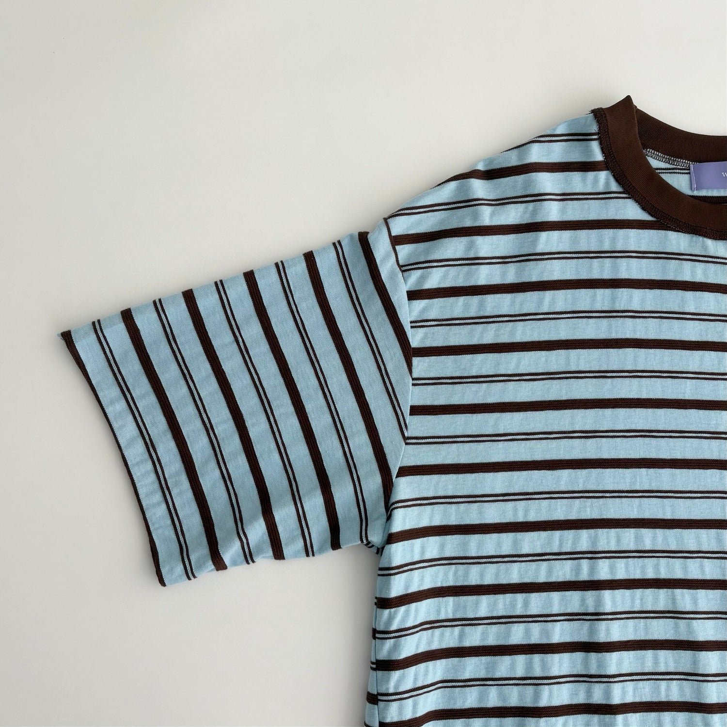 【SAMPLE】loose border tee / blue