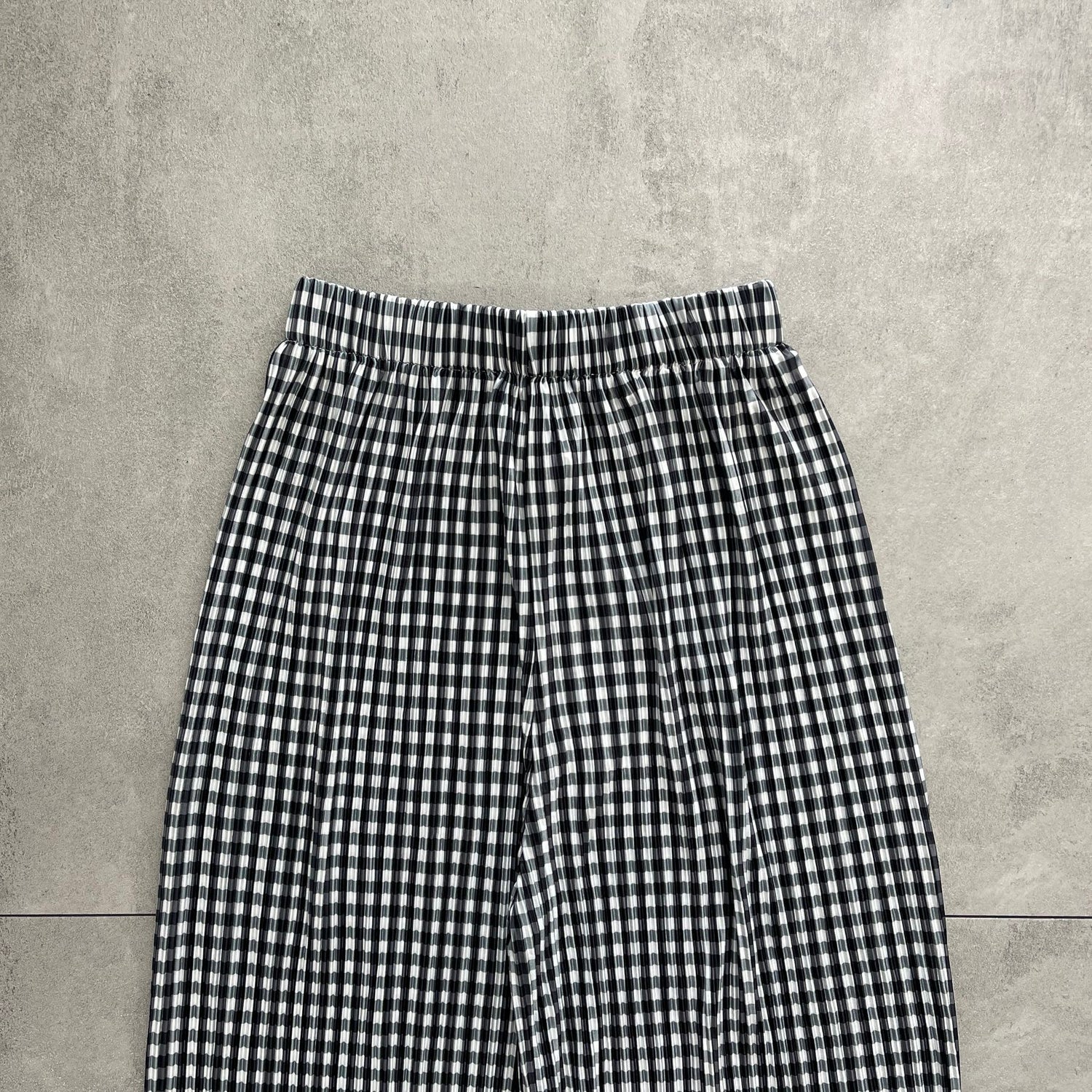 24h CHECK PANTS / black