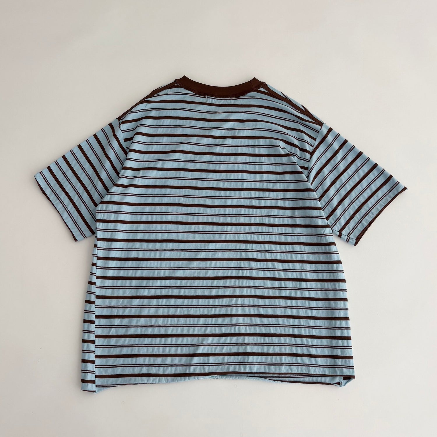 【SAMPLE】loose border tee / blue
