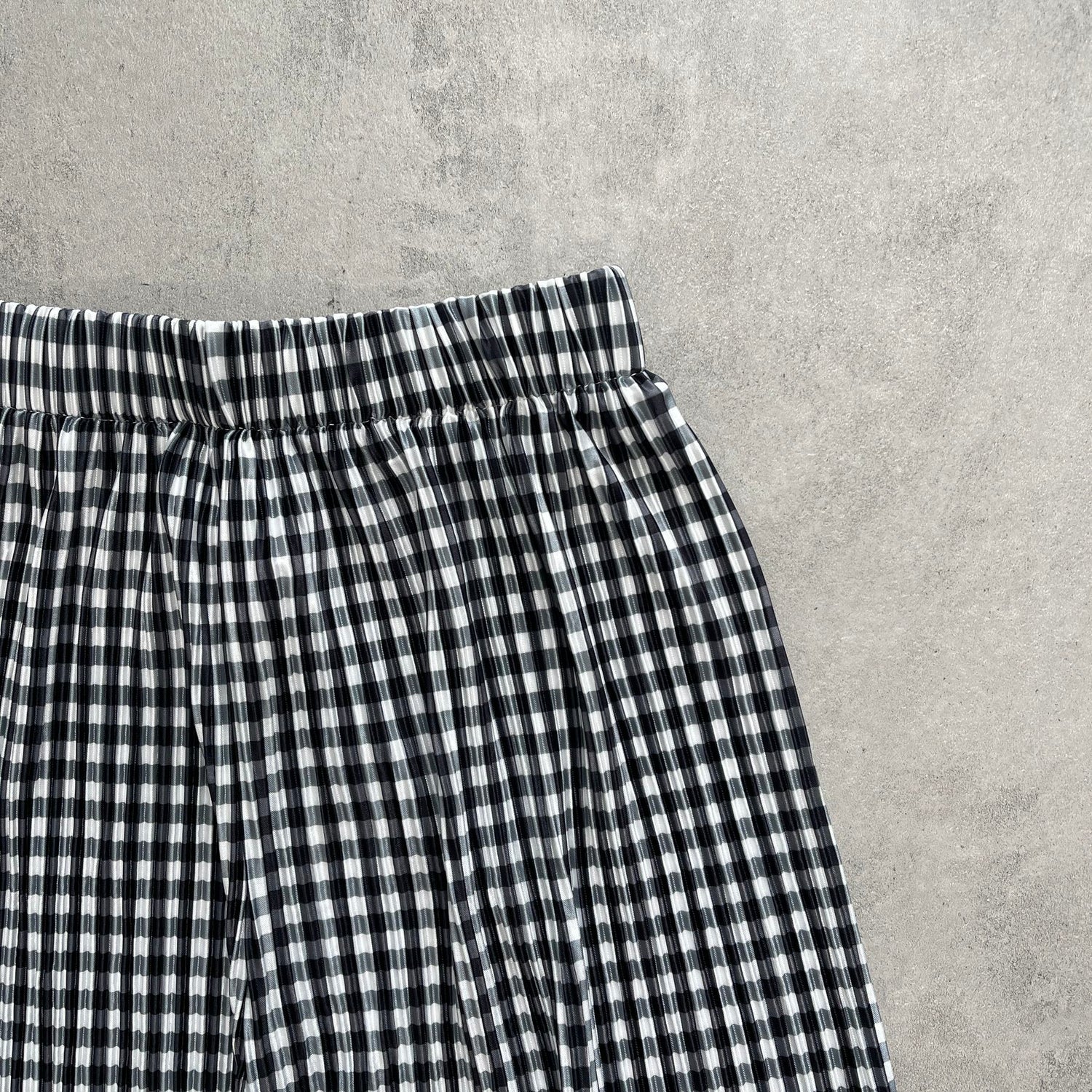 24h CHECK PANTS / black