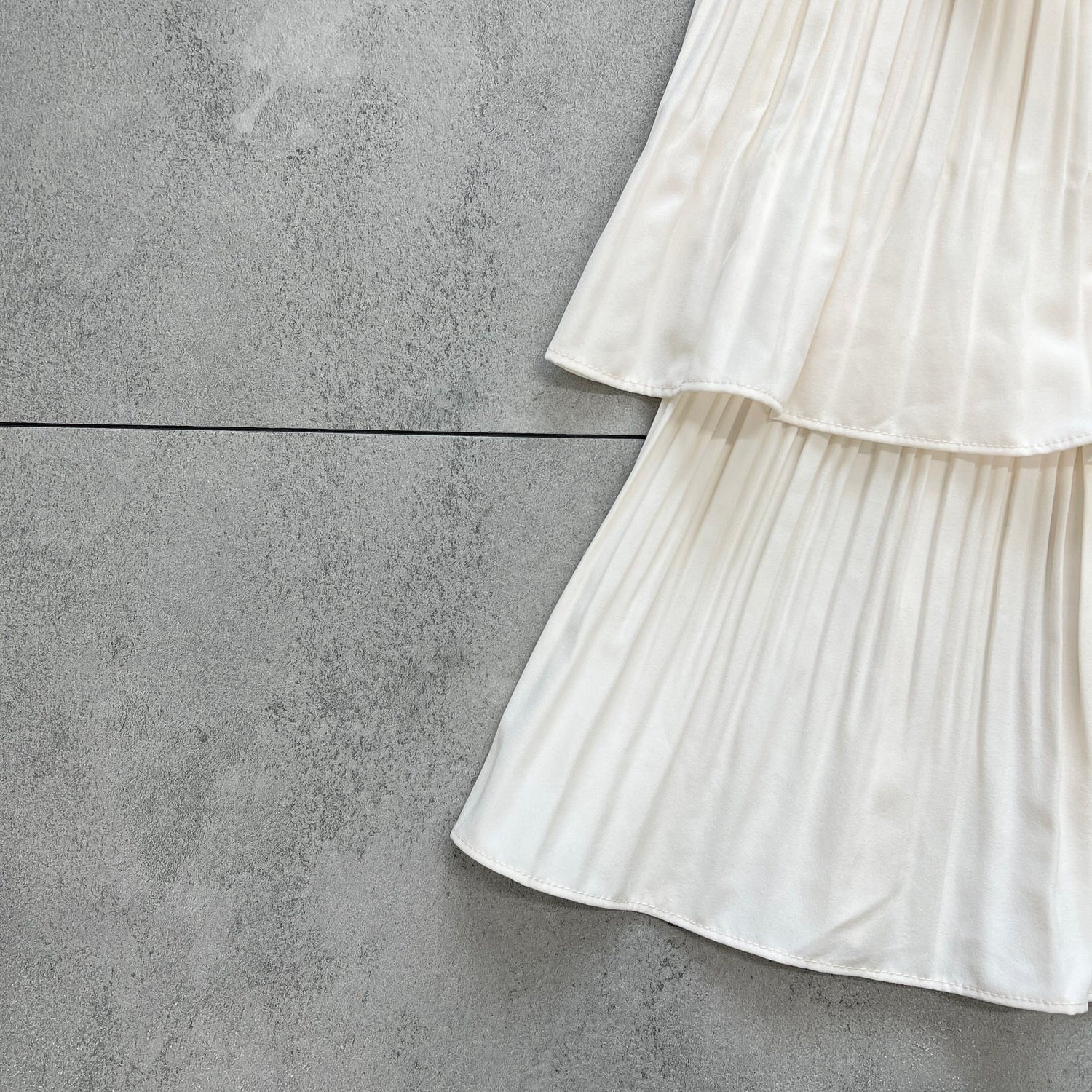 【SAMPLE】flamenco skirt / ivory（cut ver.）