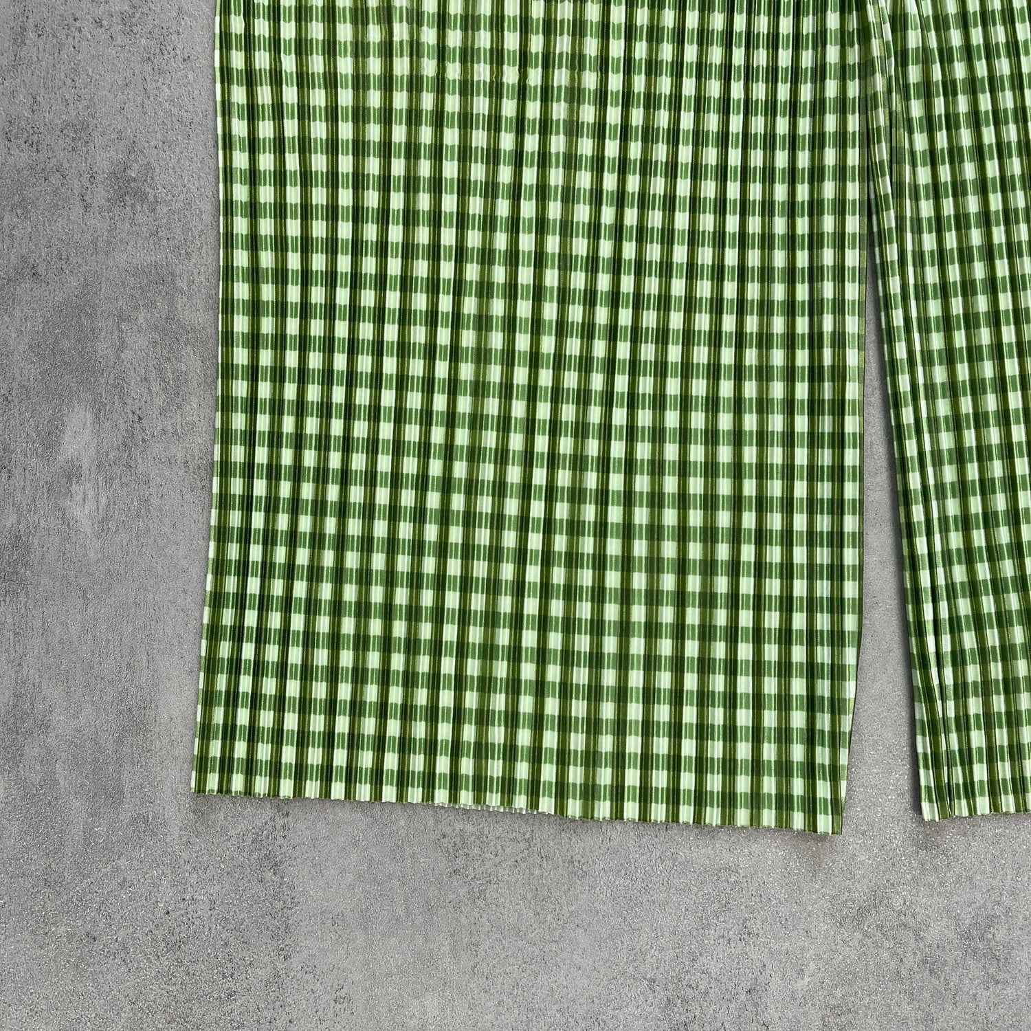 24h CHECK PANTS / green