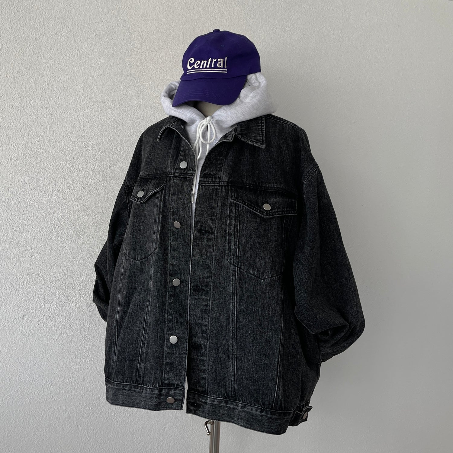 perfect silhouette buddy denim jacket / black