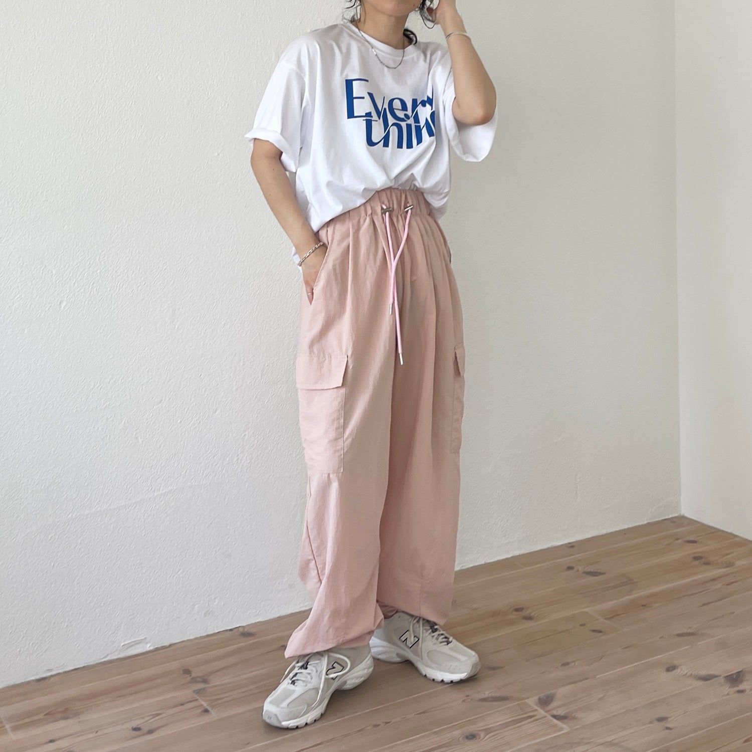 nylon cargo shaka pants / pink | wee9s | ウィークス オフィシャル