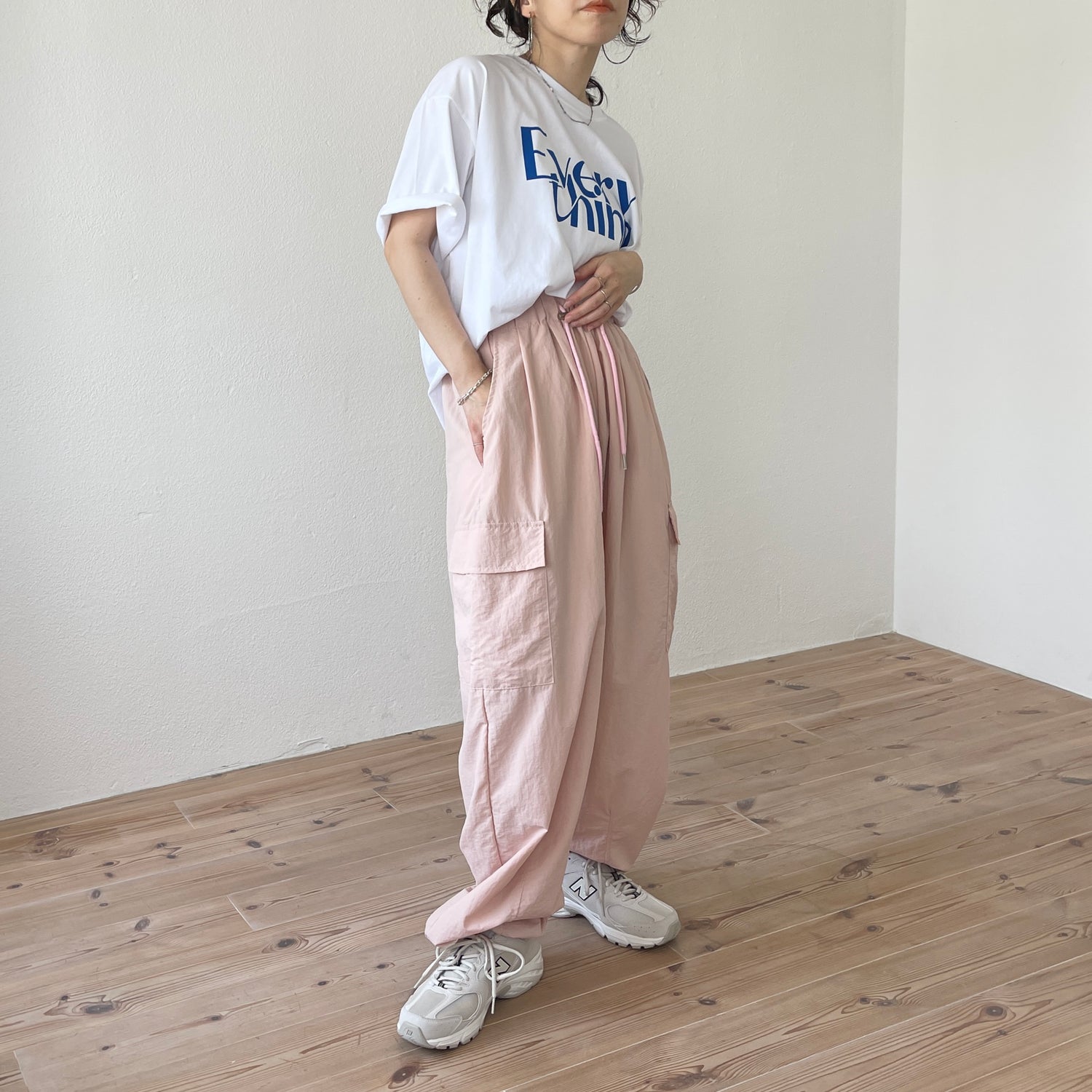 nylon cargo shaka pants / pink | wee9s | ウィークス オフィシャル