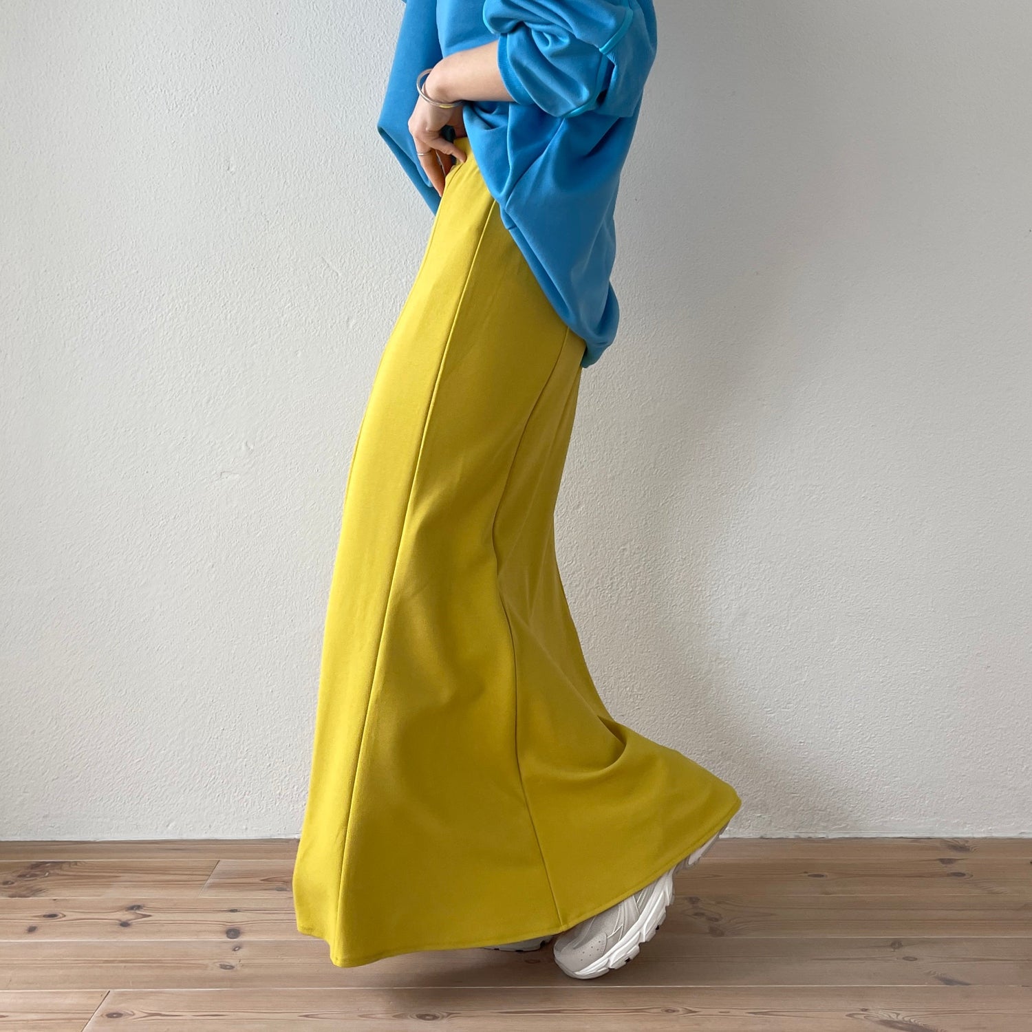 【SAMPLE】relax mermaid skirt / yellow