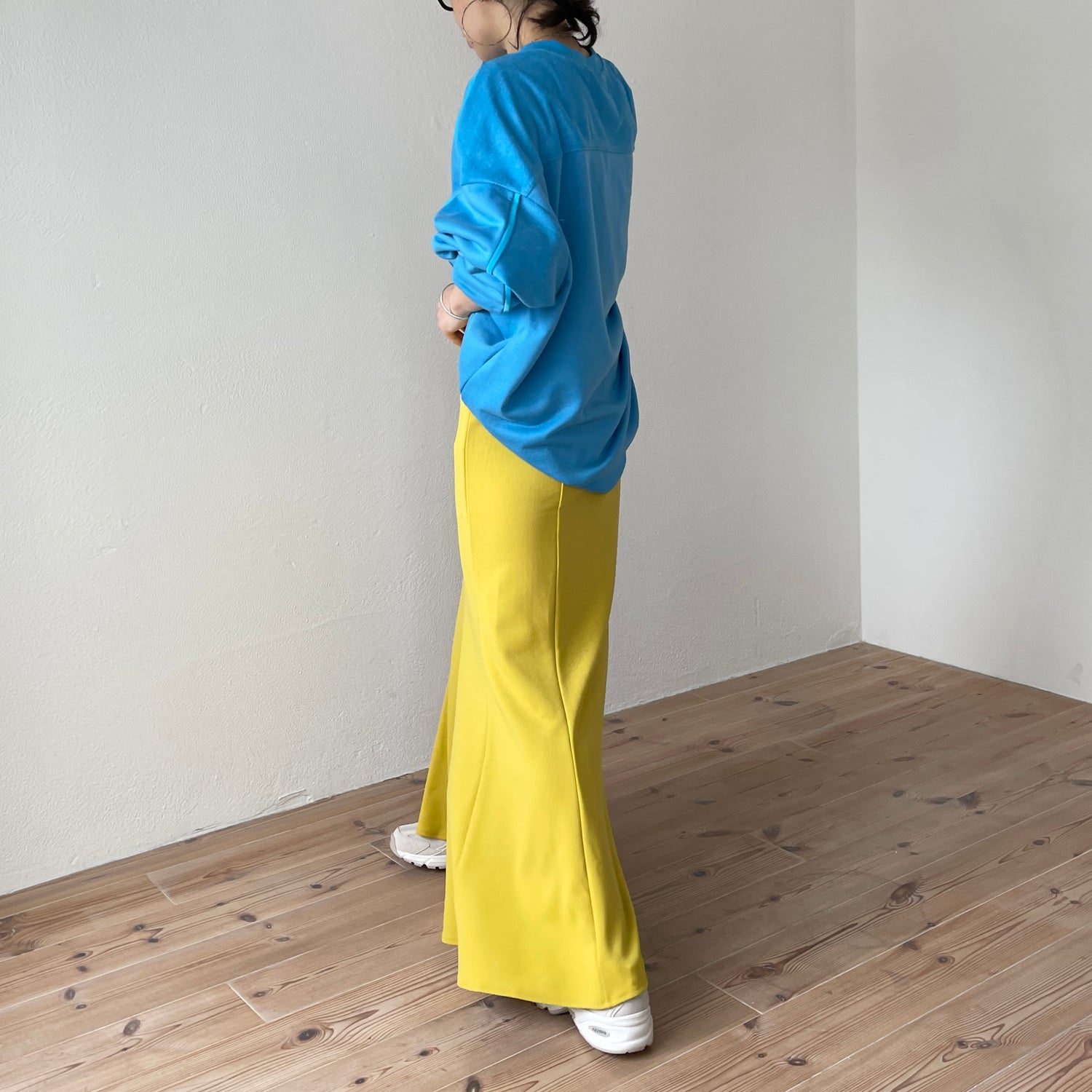 relax mermaid skirt / yellow