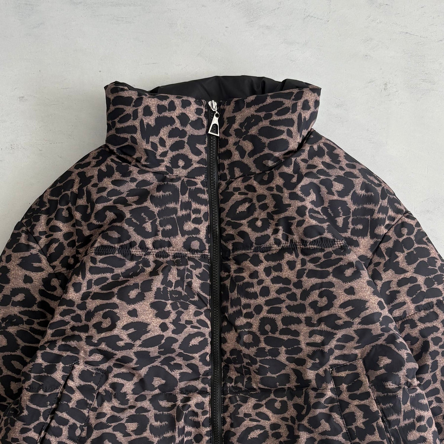 【SAMPLE】LEOPARD fake down blouson