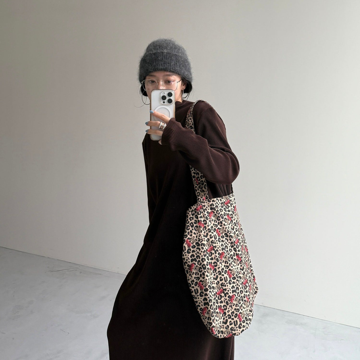 daily daily super stretch pleats one piece / brown [FREE or LONG]