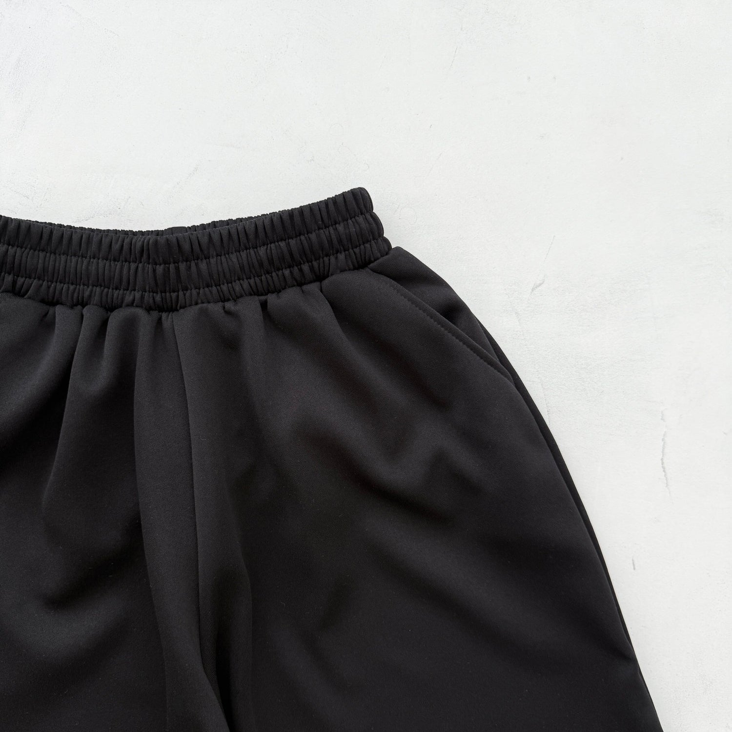 【選べるタイプ】super loose sweat half pants / black