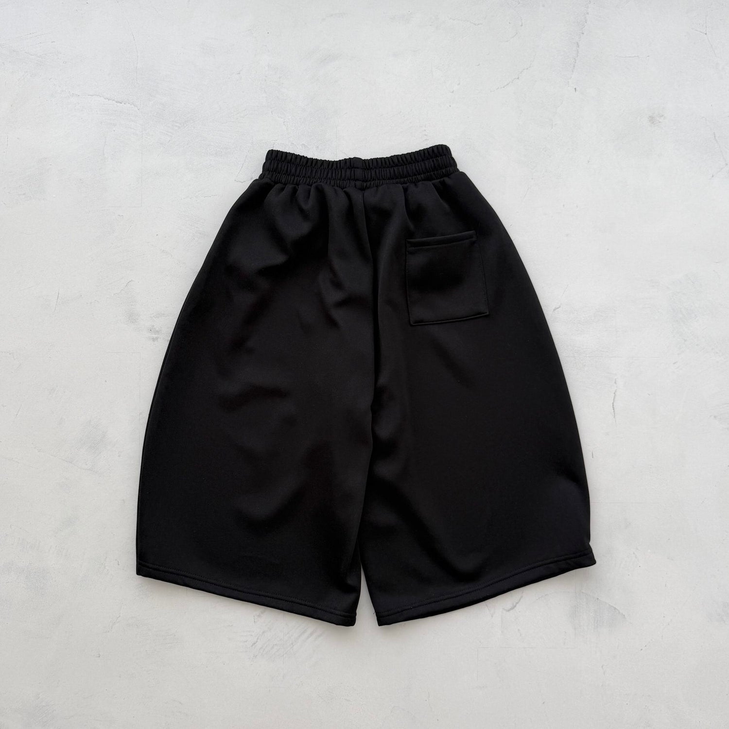 【選べるタイプ】super loose sweat half pants / black