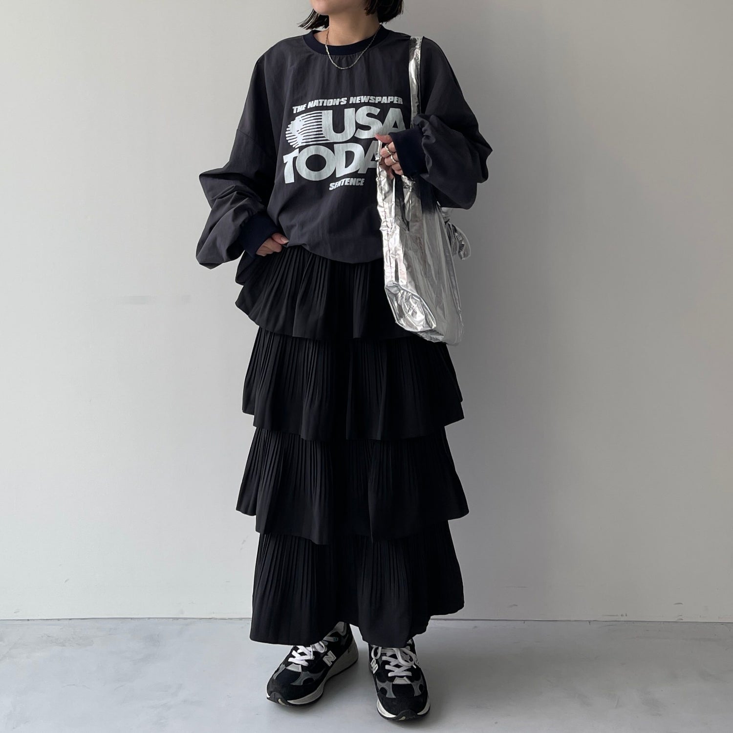 USA TODAY nylon tee / navy