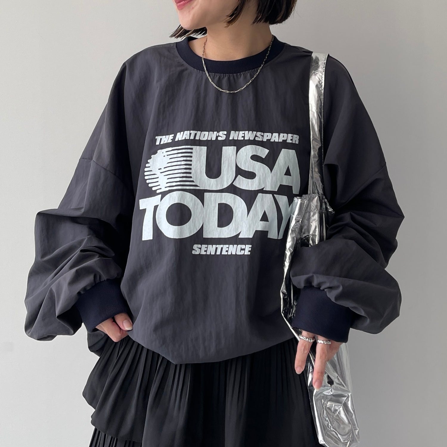 USA TODAY nylon tee / navy