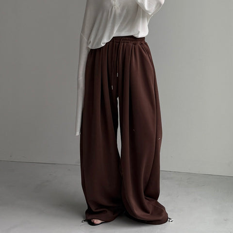 super loose sweat pants / brown