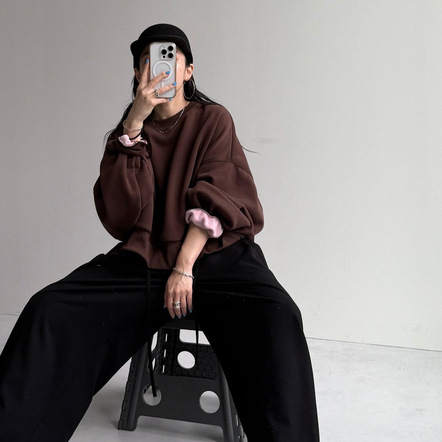 【公式サイト限定カラー】OSUMITSUKI sweat / brown [SHORT or FREE]
