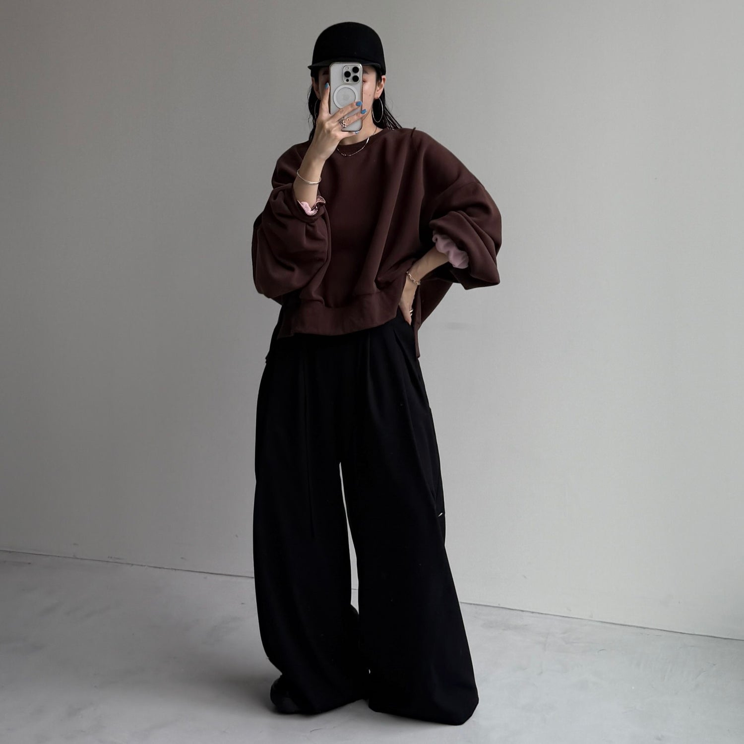 【公式サイト限定カラー】OSUMITSUKI sweat / brown [SHORT or FREE]