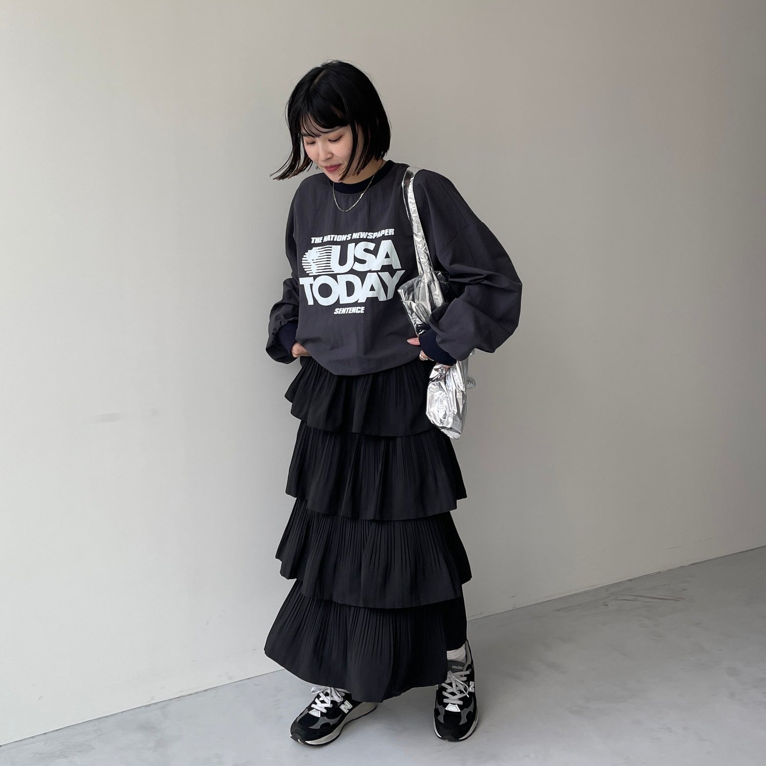 USA TODAY nylon tee / navy
