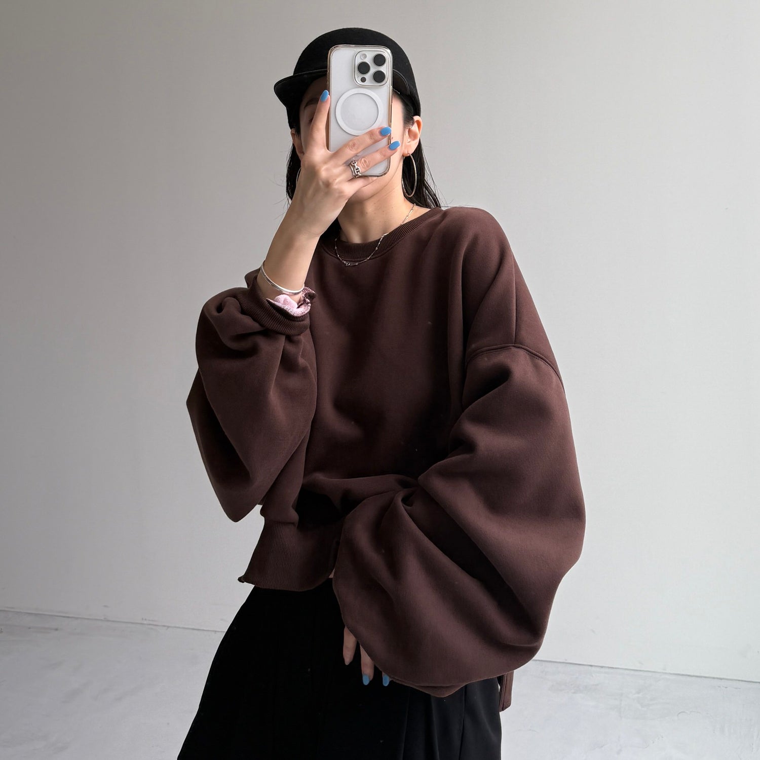 【公式サイト限定カラー】OSUMITSUKI sweat / brown [SHORT or FREE]
