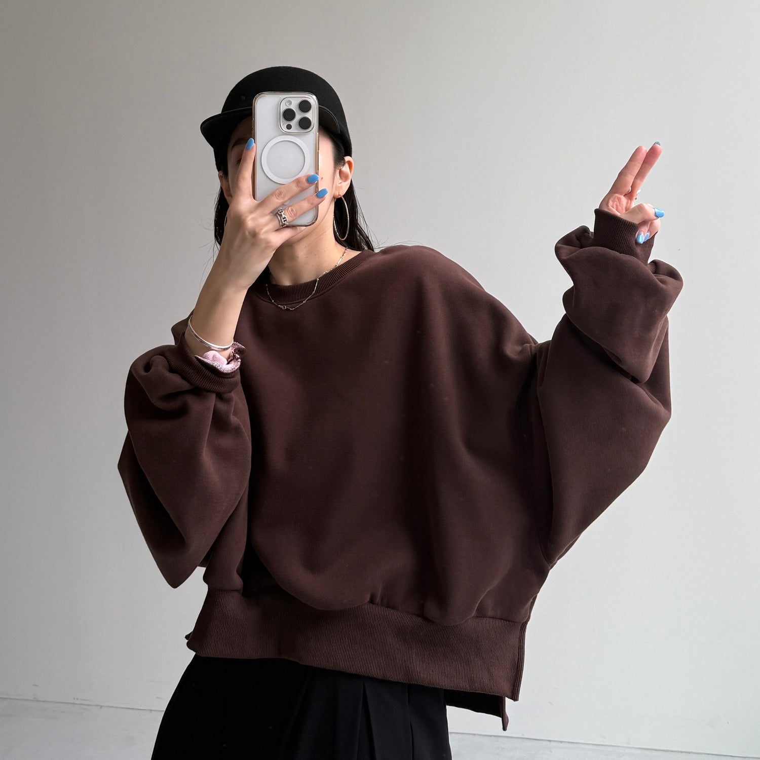 【公式サイト限定カラー】OSUMITSUKI sweat / brown [SHORT or FREE]
