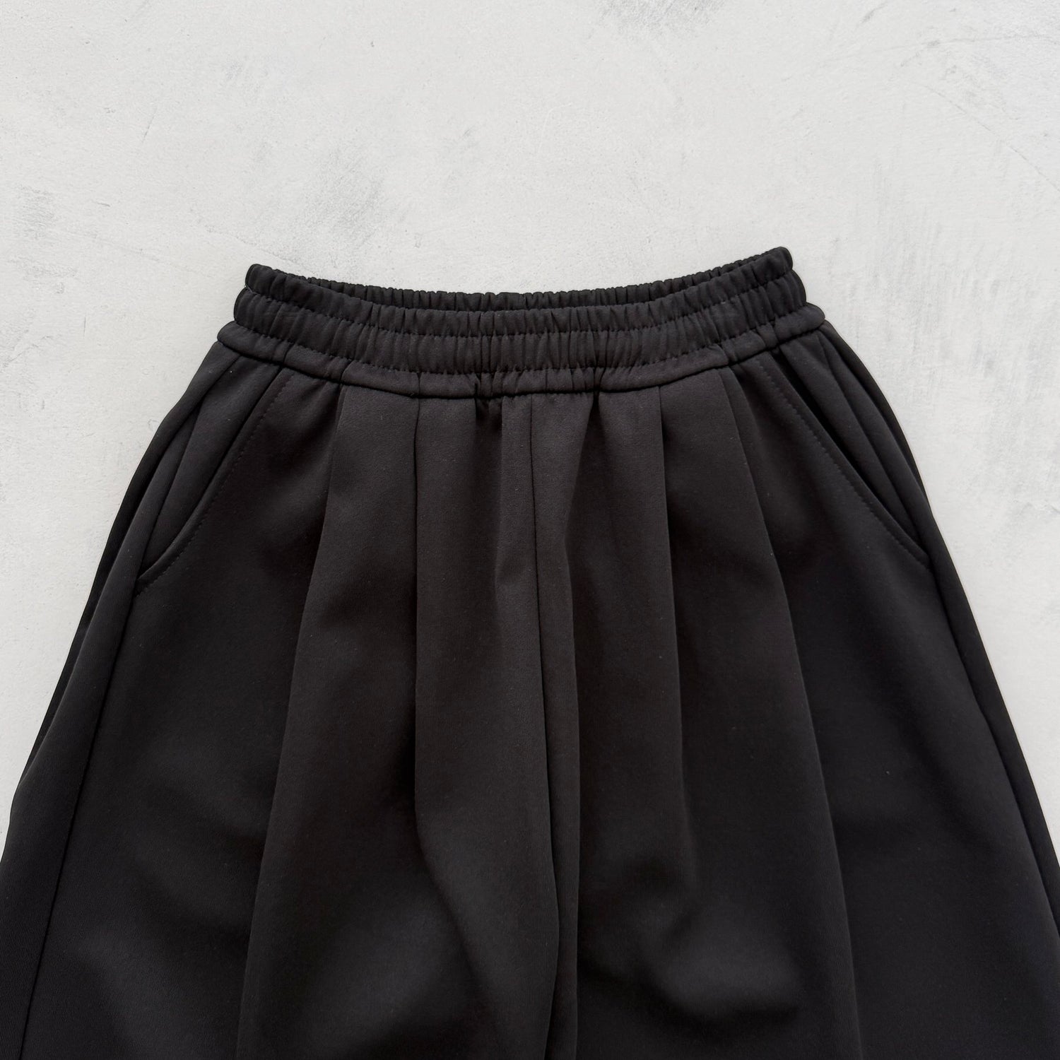 【選べるタイプ】super loose sweat half pants / black