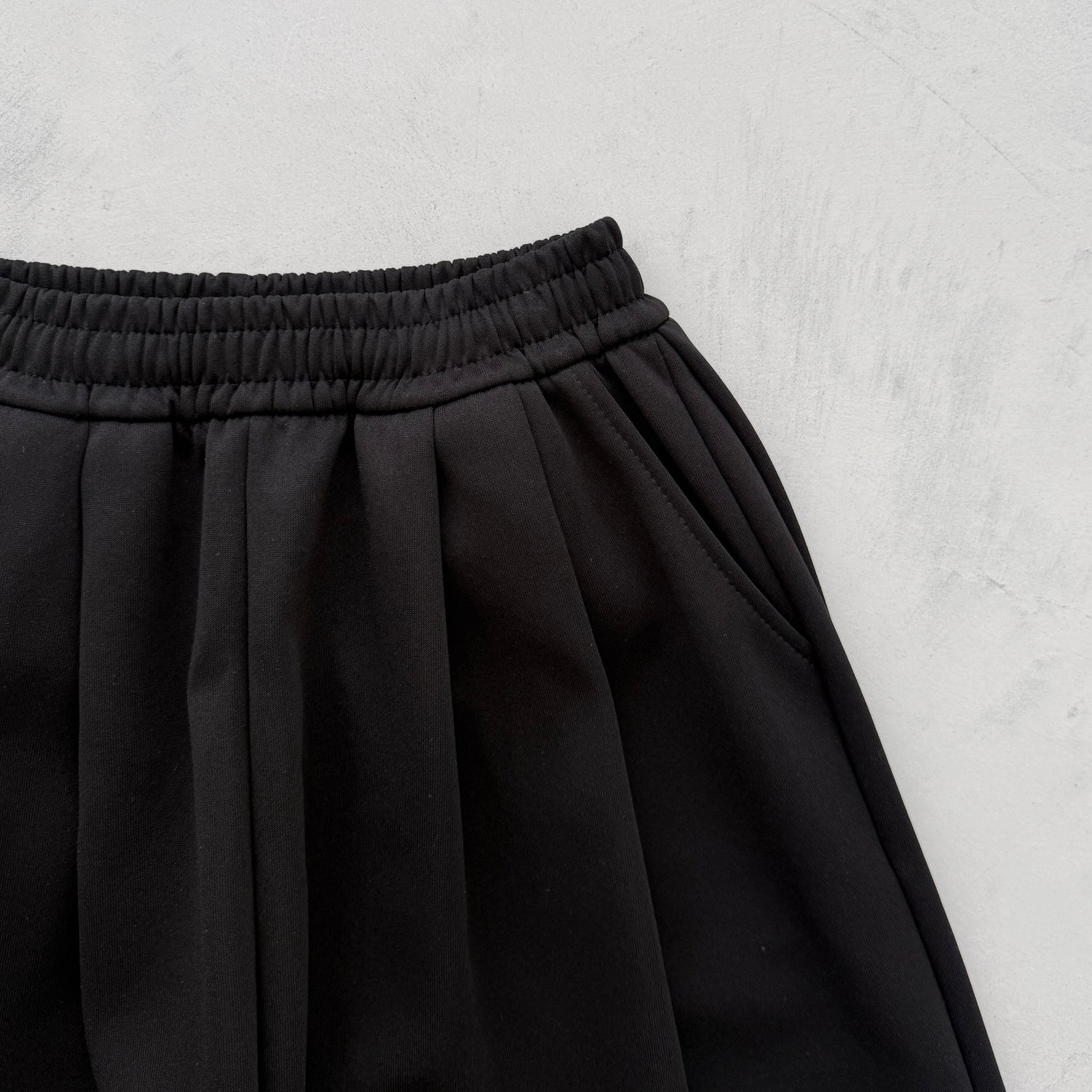 【選べるタイプ】super loose sweat half pants / black