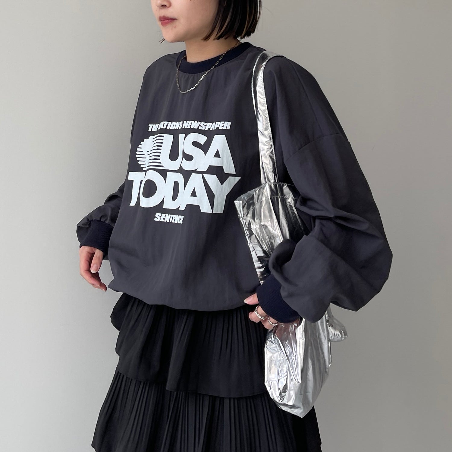 USA TODAY nylon tee / navy